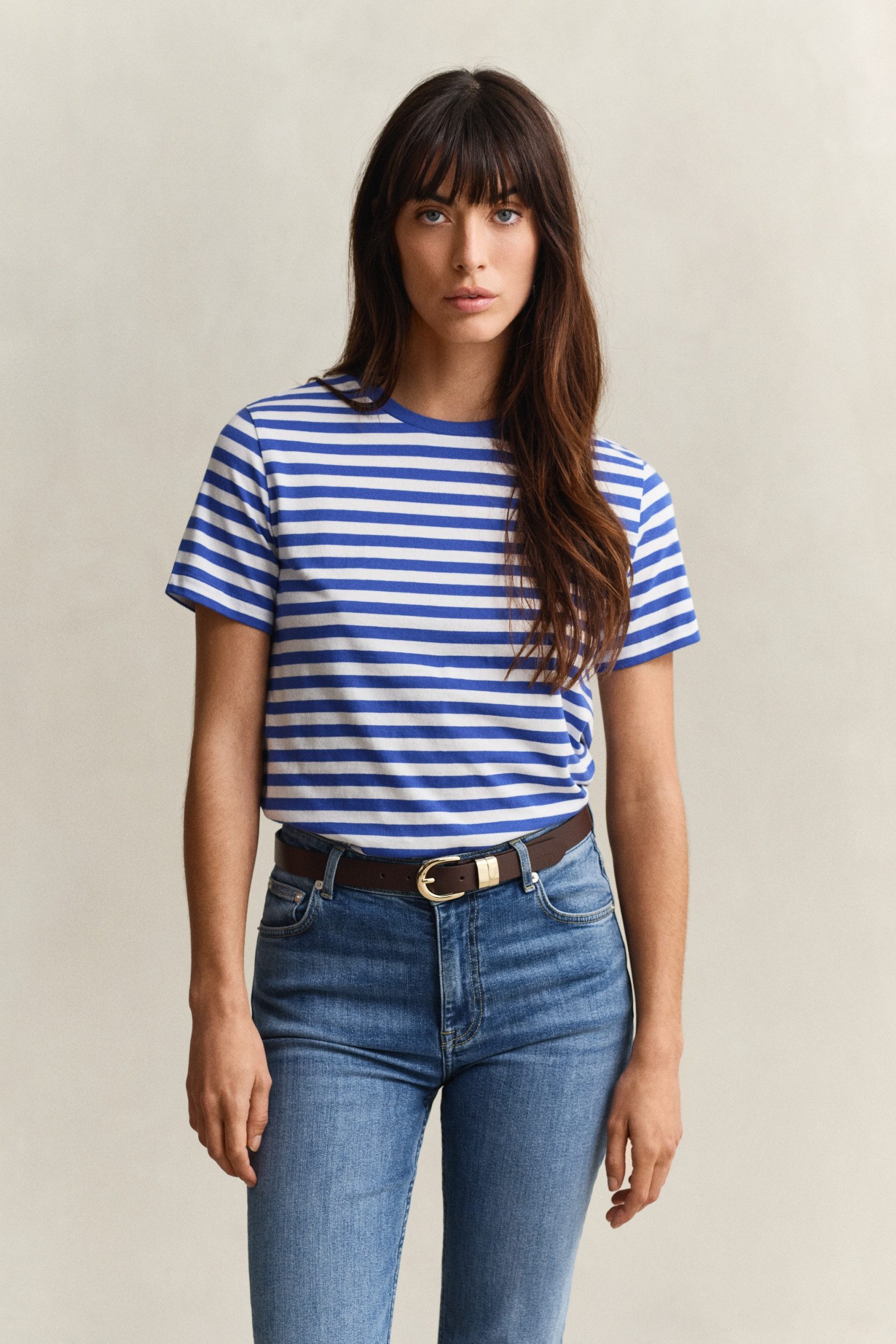 Gant Kurzarmhemd REG STRIPED SHIELD SS T-SHIRT
