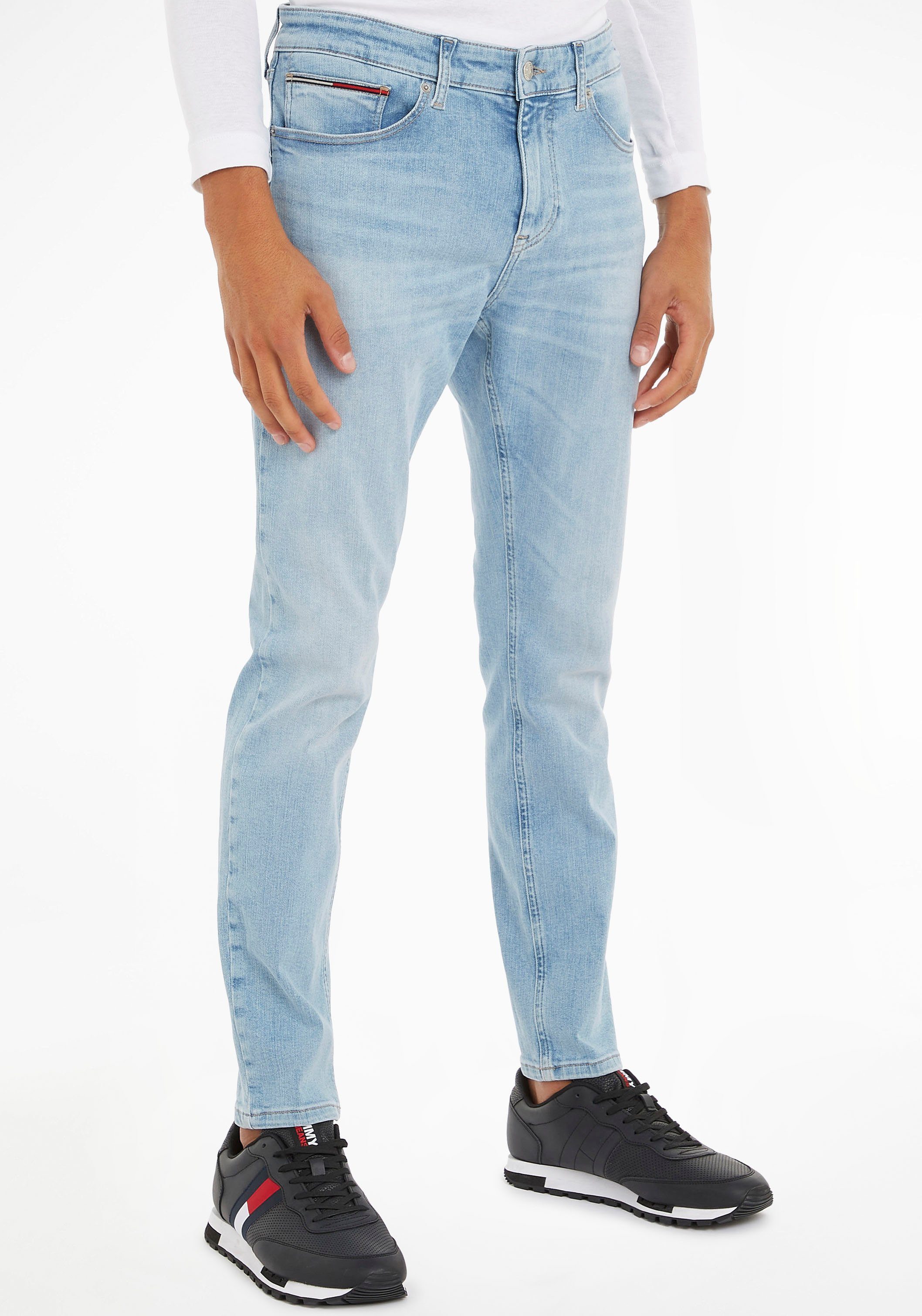 Jeans Lederbadge mit Slim-fit-Jeans TPRD denim Tommy SLIM light AUSTIN