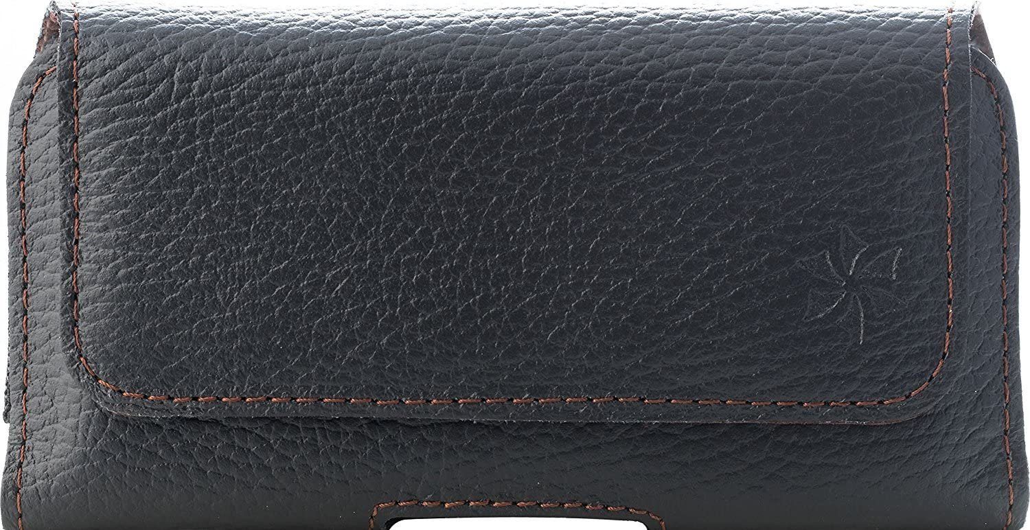 honju Handyhülle Horizon Gürtel-Tasche für iPhone 17/17e/17 Pro, 16 / 16 Pro uvm., iPhone Gürteltasche aus Echtleder inkl. Befestigung