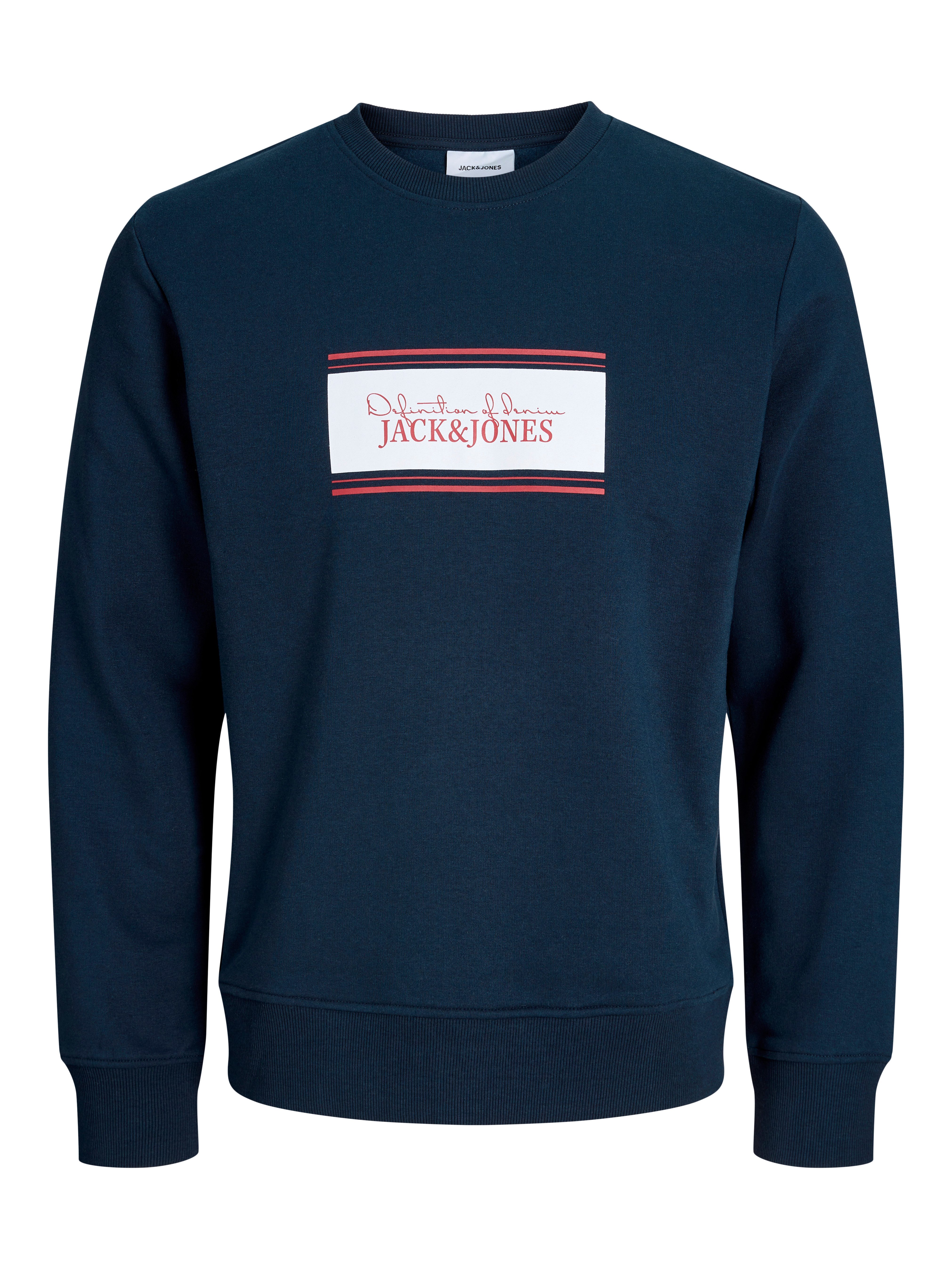 Jack & Jones Sweatshirt JJBUSTER SWEAT CREW NECK BTS Baumwollmischung, regular fit – Bild 2 von 5