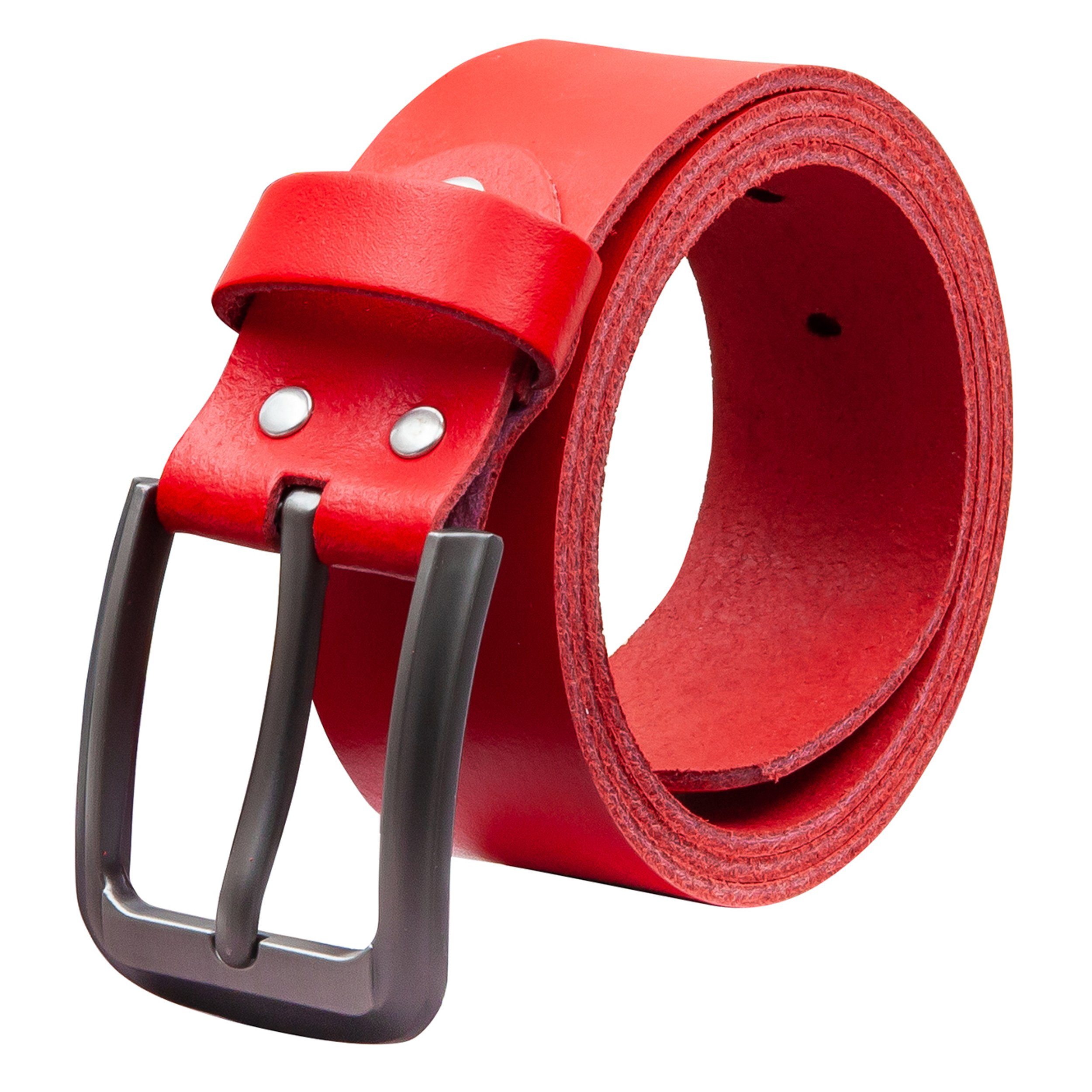 Ledergürtel OM55-SL-Rot