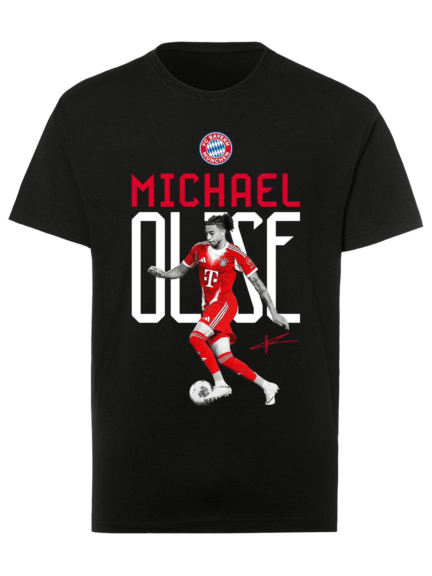 FC Bayern München T-Shirt FC Bayern München, T-Shirt Olise, Herren, Schwarz günstig online kaufen