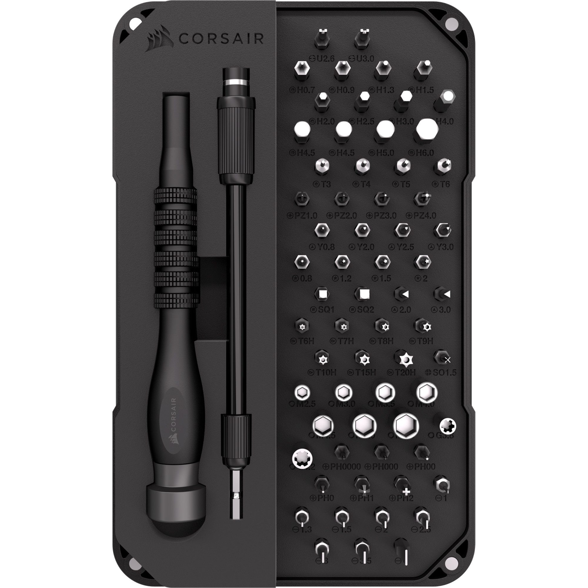 Corsair Werkzeugset Corsair PC-DIY Präzisions-Toolkit, Werkzeug-Set, (67-tlg)