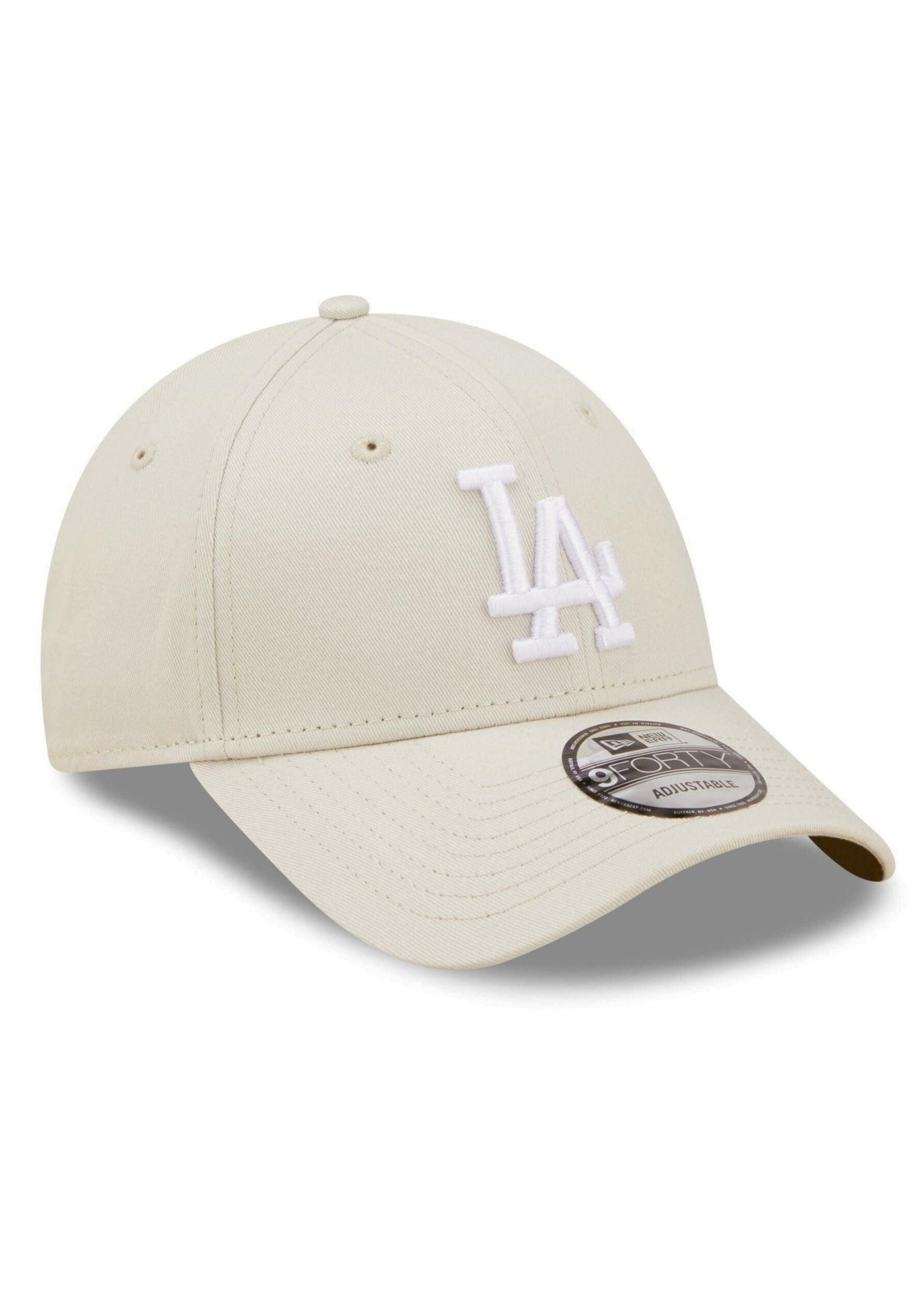 New Era Baseball Cap Los Angeles Dodgers MLB League Essential Beige Verstellbare 9Forty Sna (1-St)