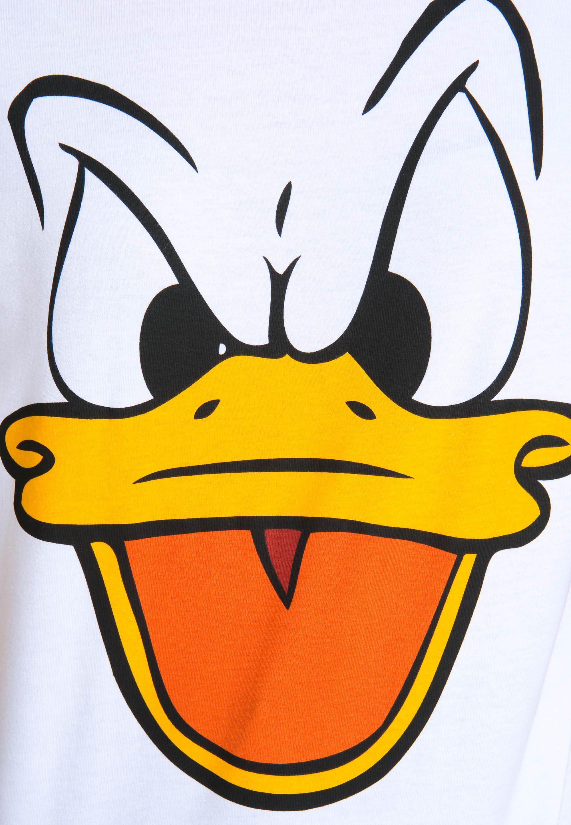 – Duck mit lizenziertem Face Originaldesign T-Shirt LOGOSHIRT Donald