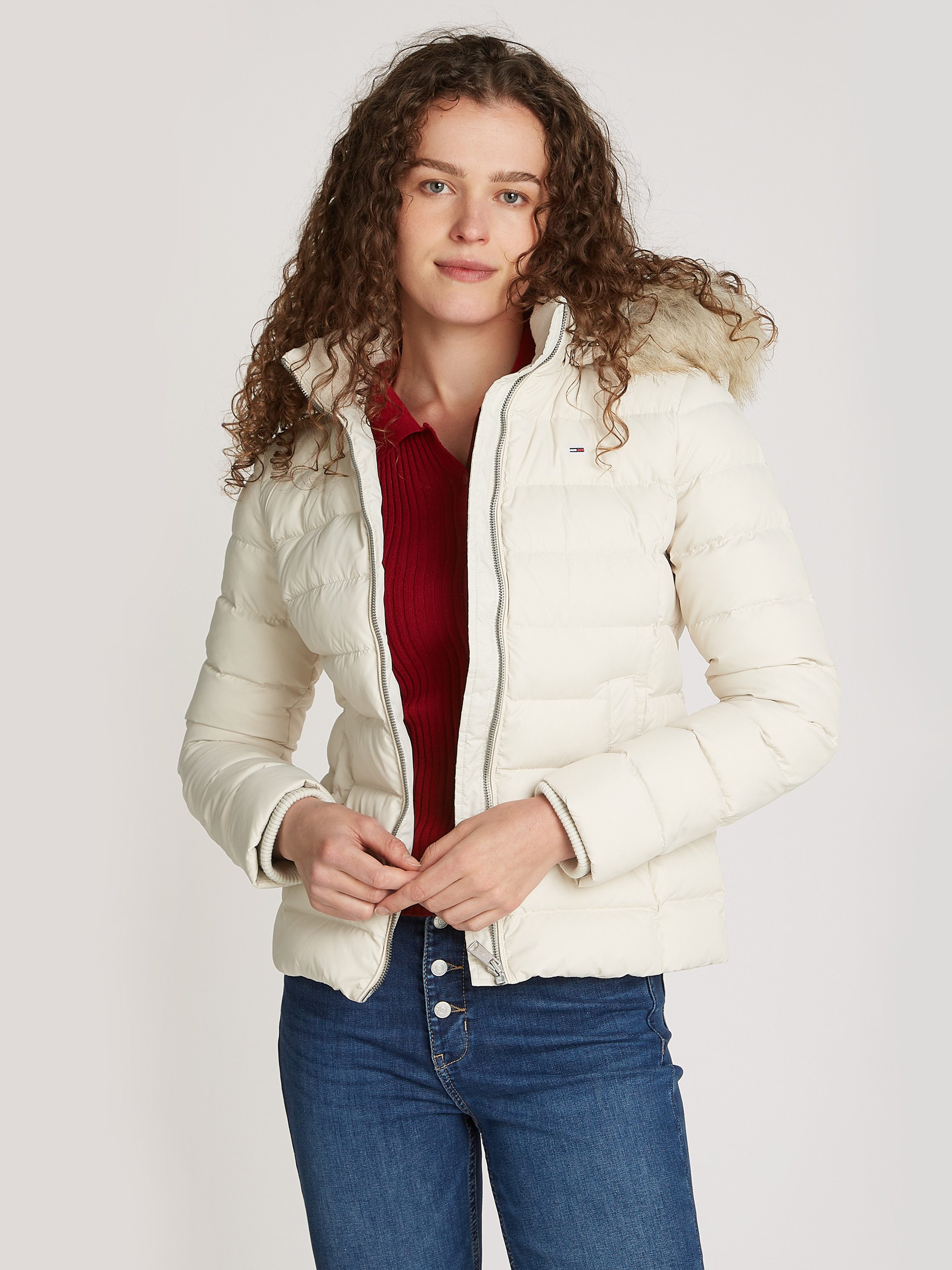 Tommy Jeans Steppjacke TJW BASIC HOODED günstig online kaufen