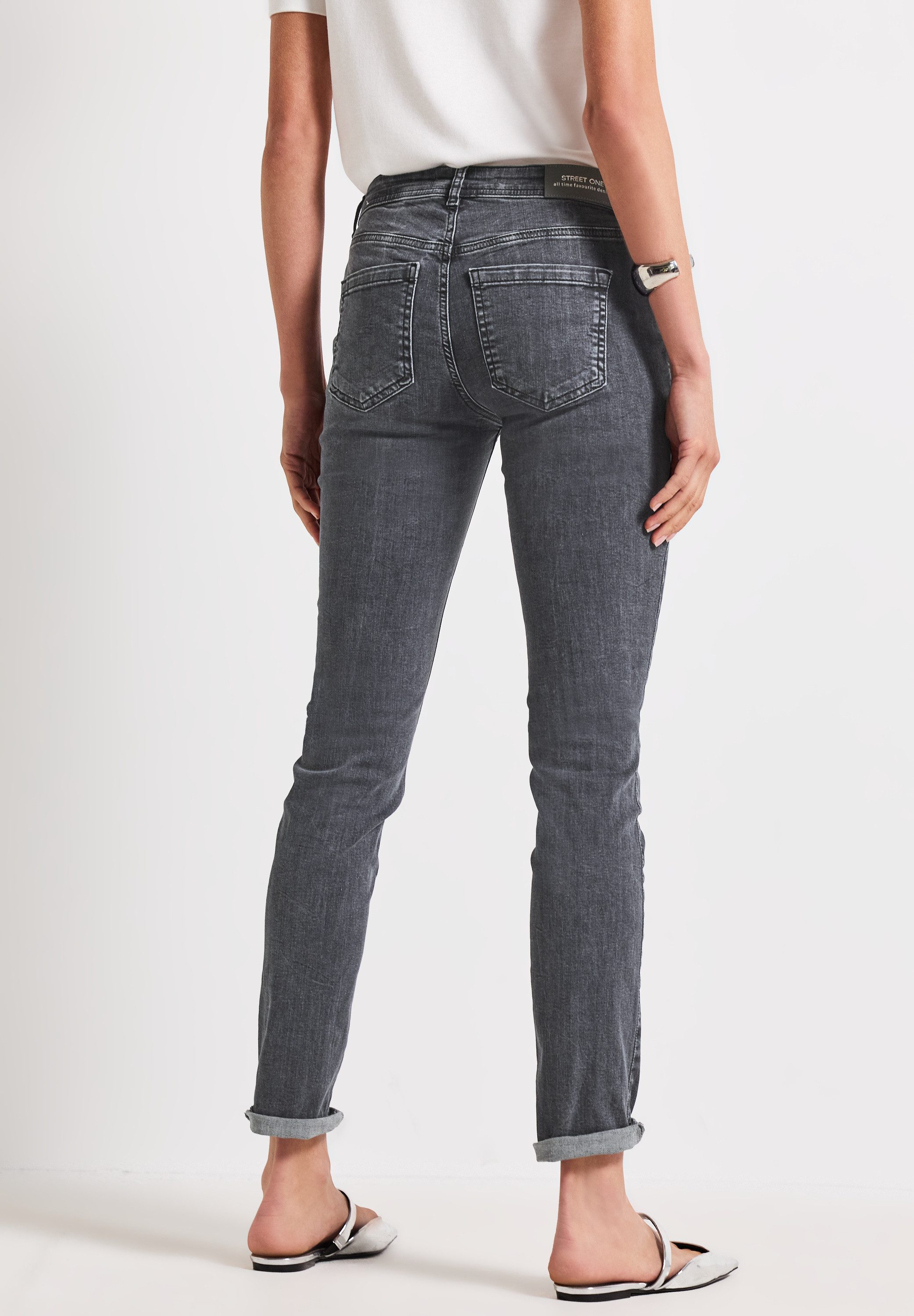 STREET ONE Slim-fit-Jeans Middle Waist