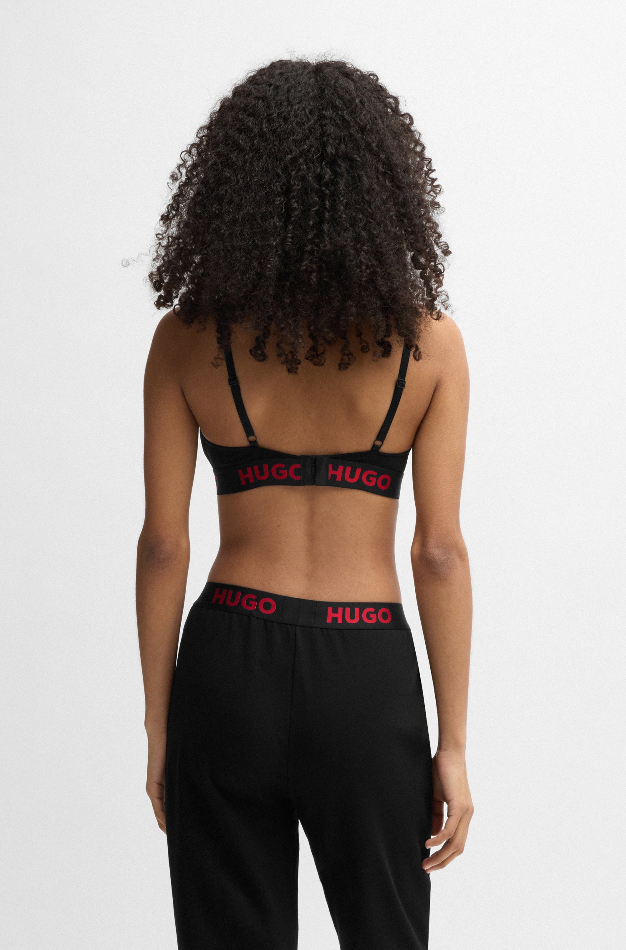 HUGO Triangel-BH TRIANGLE SPORTY LOGO elastisch