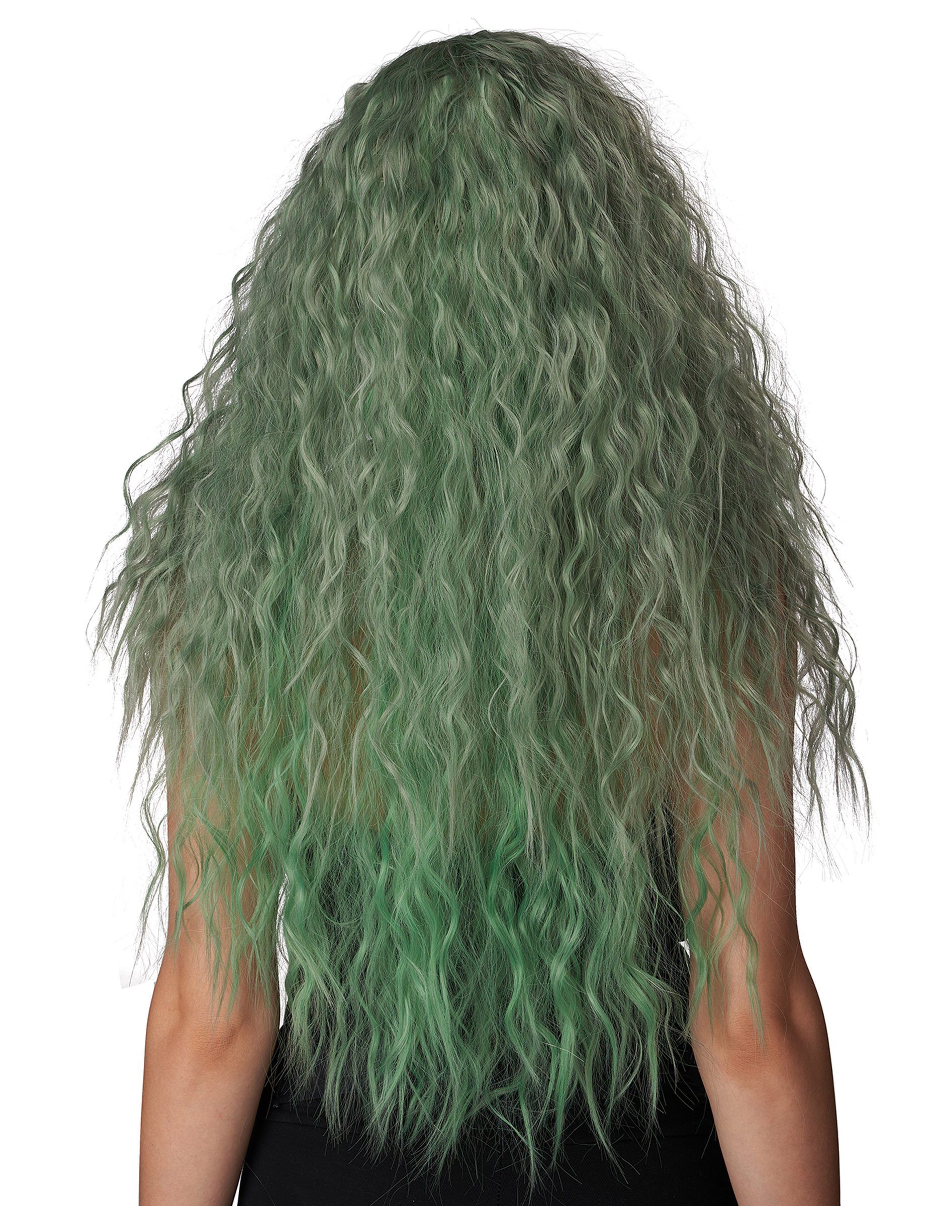 California Costumes Kostüm Wilde Locken-Perücke Halloween grün