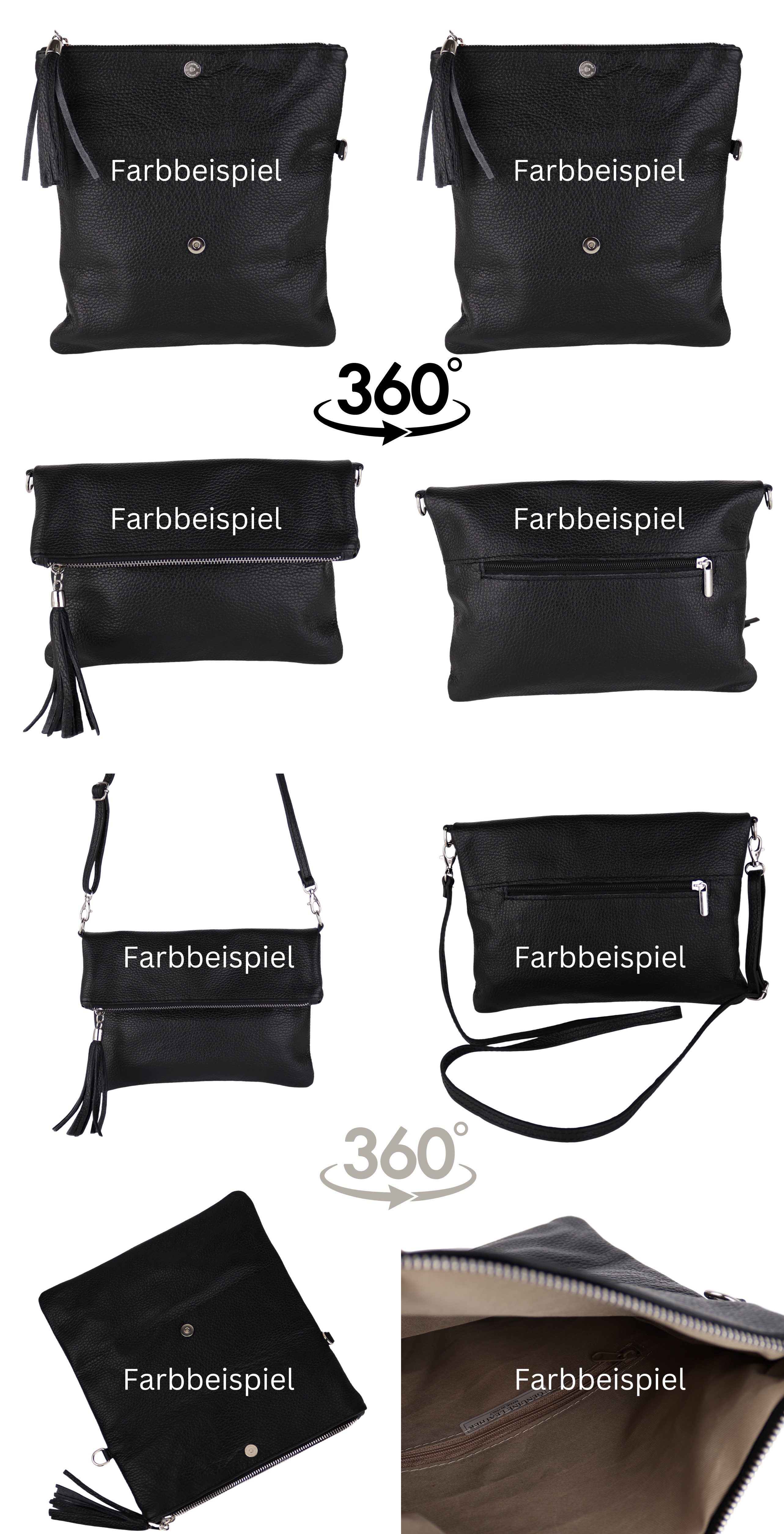 MIRROSI Umhängetasche Damen, Crossbody Bag, Echtleder Made in Italy (1 Tasc günstig online kaufen