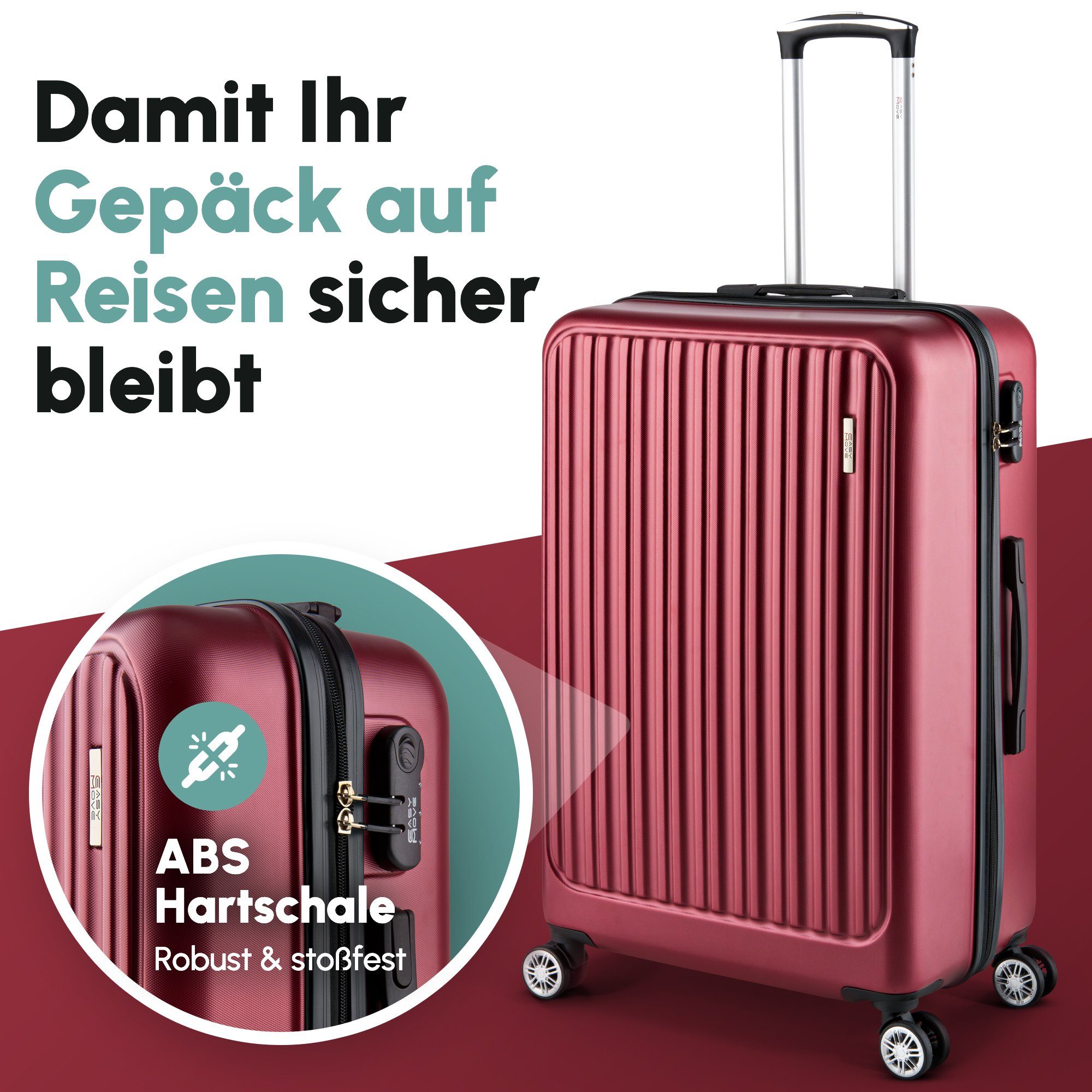 Easy Move Hartschalen-Trolley Leichter Rollkoffer ACE 026 - Reisekoffer, Ha günstig online kaufen