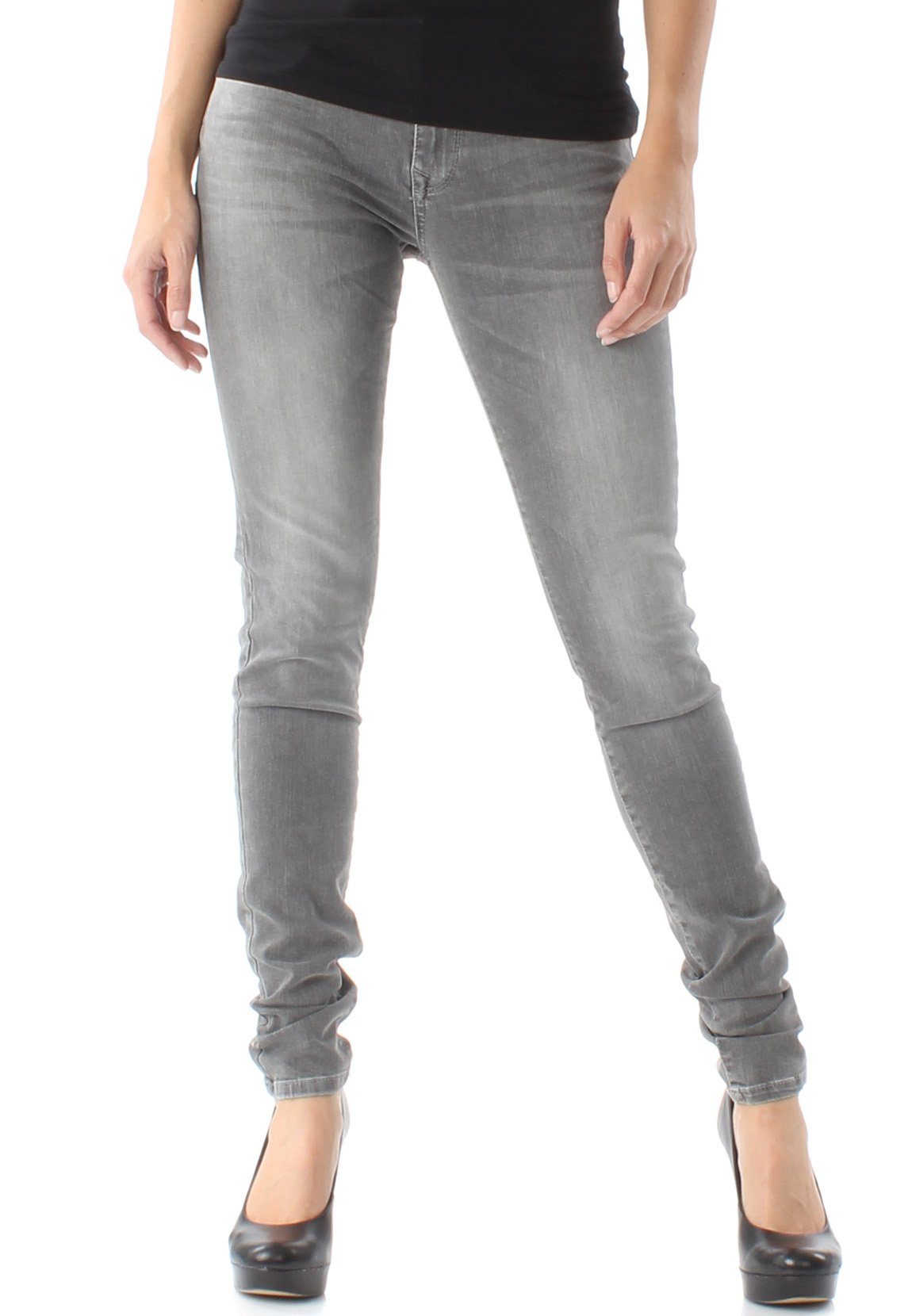 LTB Skinny-fit-Jeans LTB Damen Jeans NICOLE Speed Grey Wash Grau