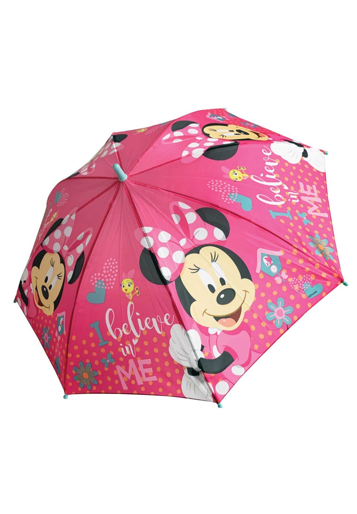 Disney Minnie Mouse Kuppelschirm, Kinder Mädchen Maus Mini Stock-Schirm Stockregenschirm