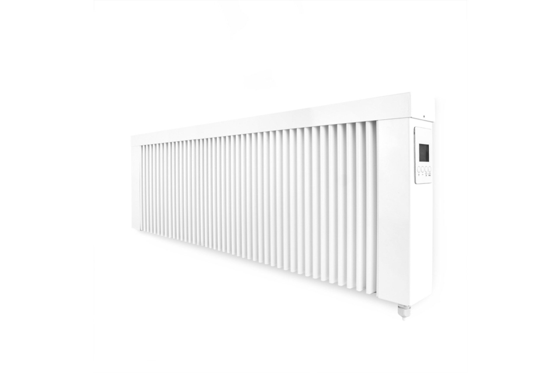 eVARMO Elektro-Heizkörper areo smart base, Digitales Thermostat mit LCD-Display und 4 Knöpfen