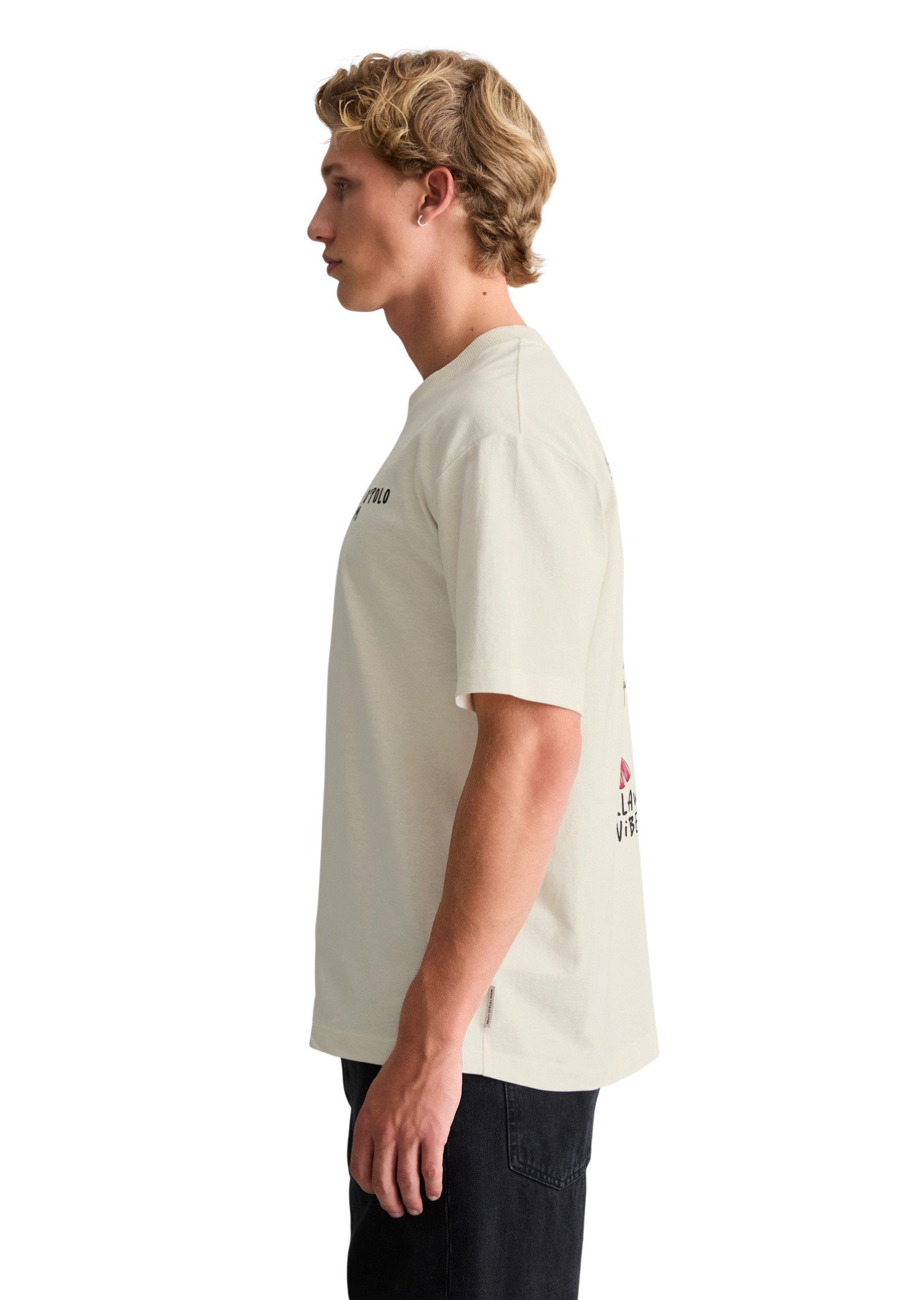 Marc O'Polo DENIM T-Shirt mit Rückenprint