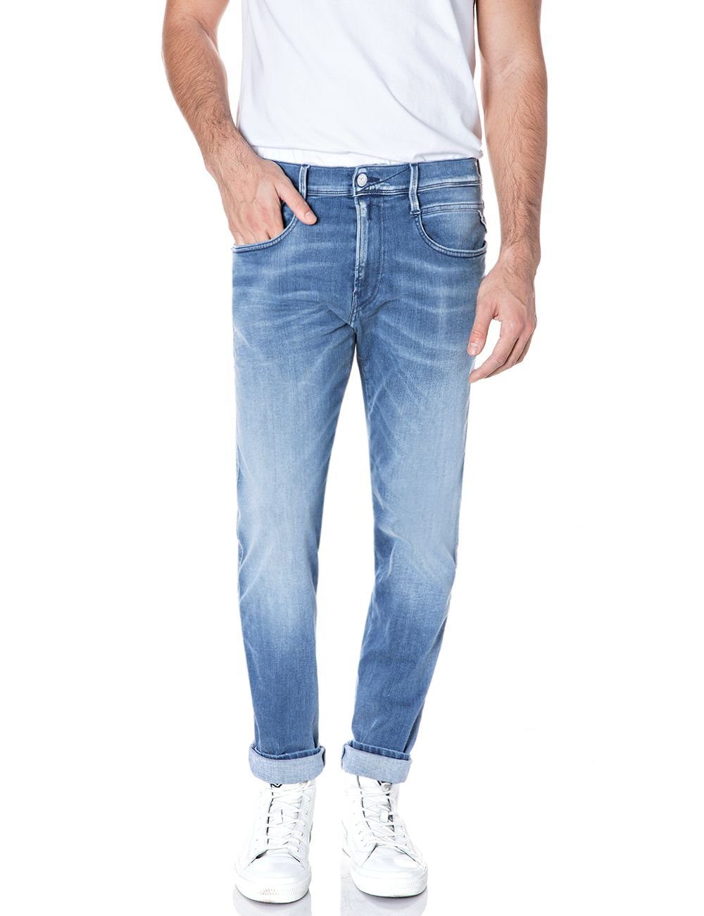 Stretch Replay ANBASS mit Slim-fit-Jeans