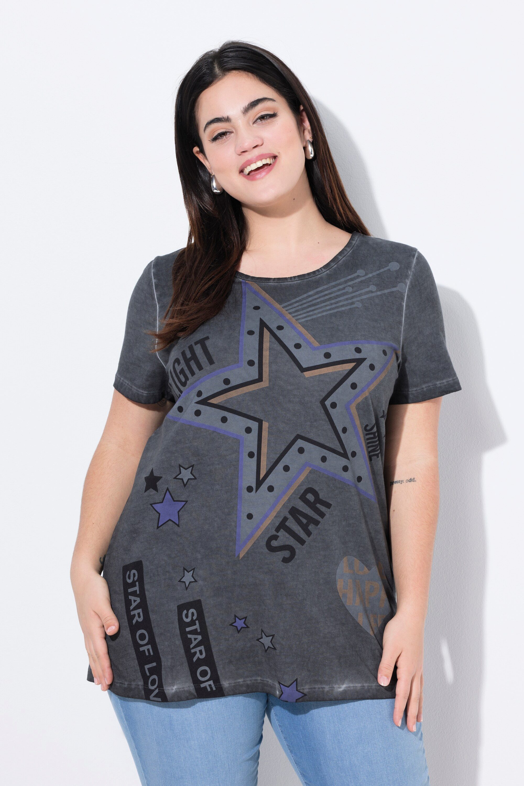 Angel of Style T-Shirt T-Shirt Regular Fit Stern-Druck günstig online kaufen