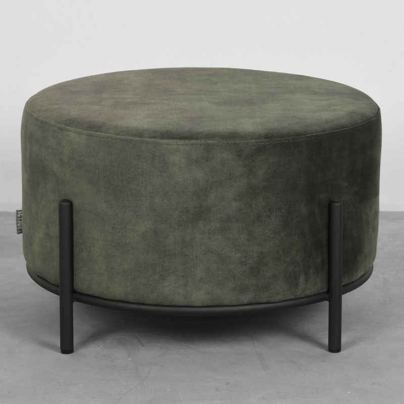RINGO-Living Stuhl Hocker Healani in Hunter-Grün aus Velours 380x570mm, Möbel