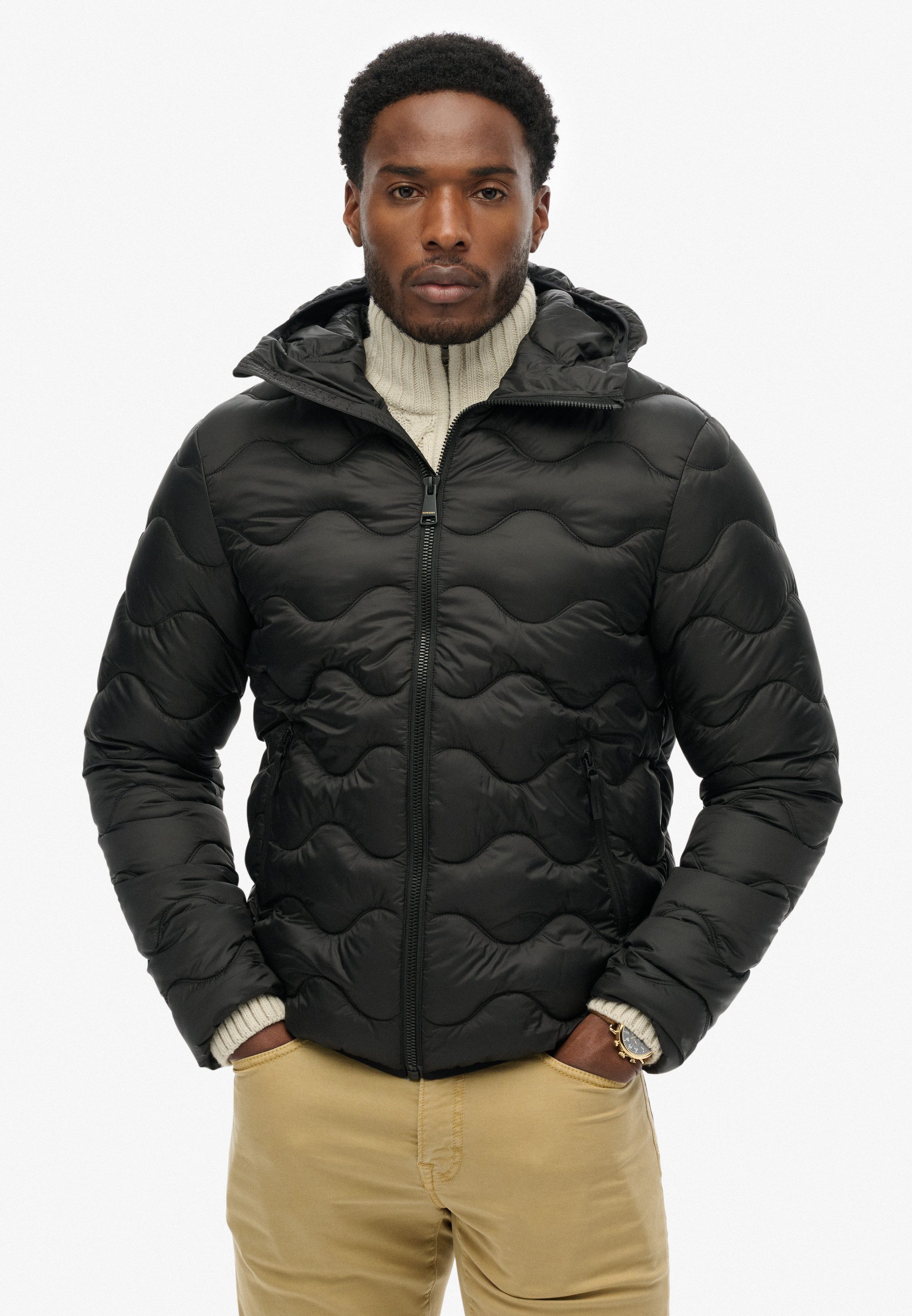 Superdry Steppjacke HOODED QUILTED WAVE PADDED JKT günstig online kaufen