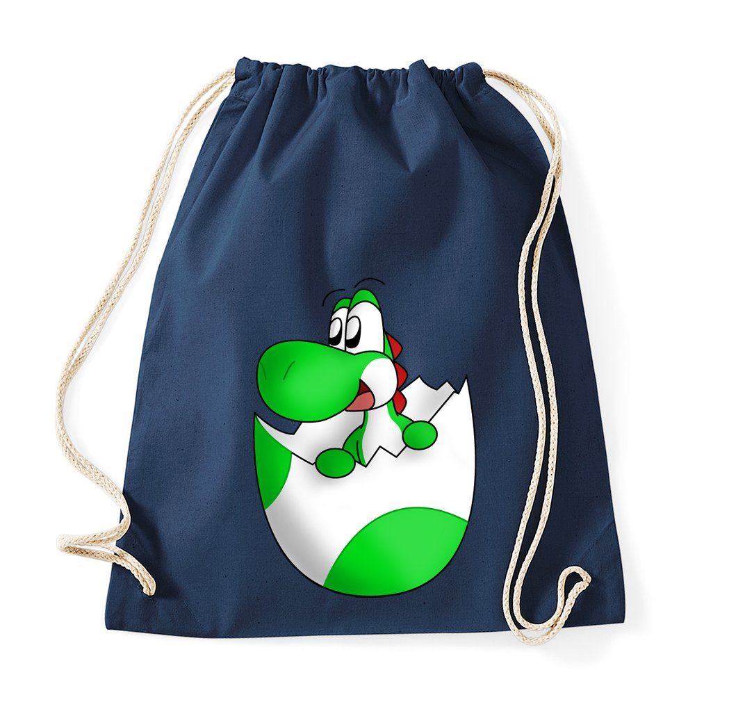 Turnbeutel aus Baumwolle Baby Yoshi Ei Mario Gaming Super Retro Konsole