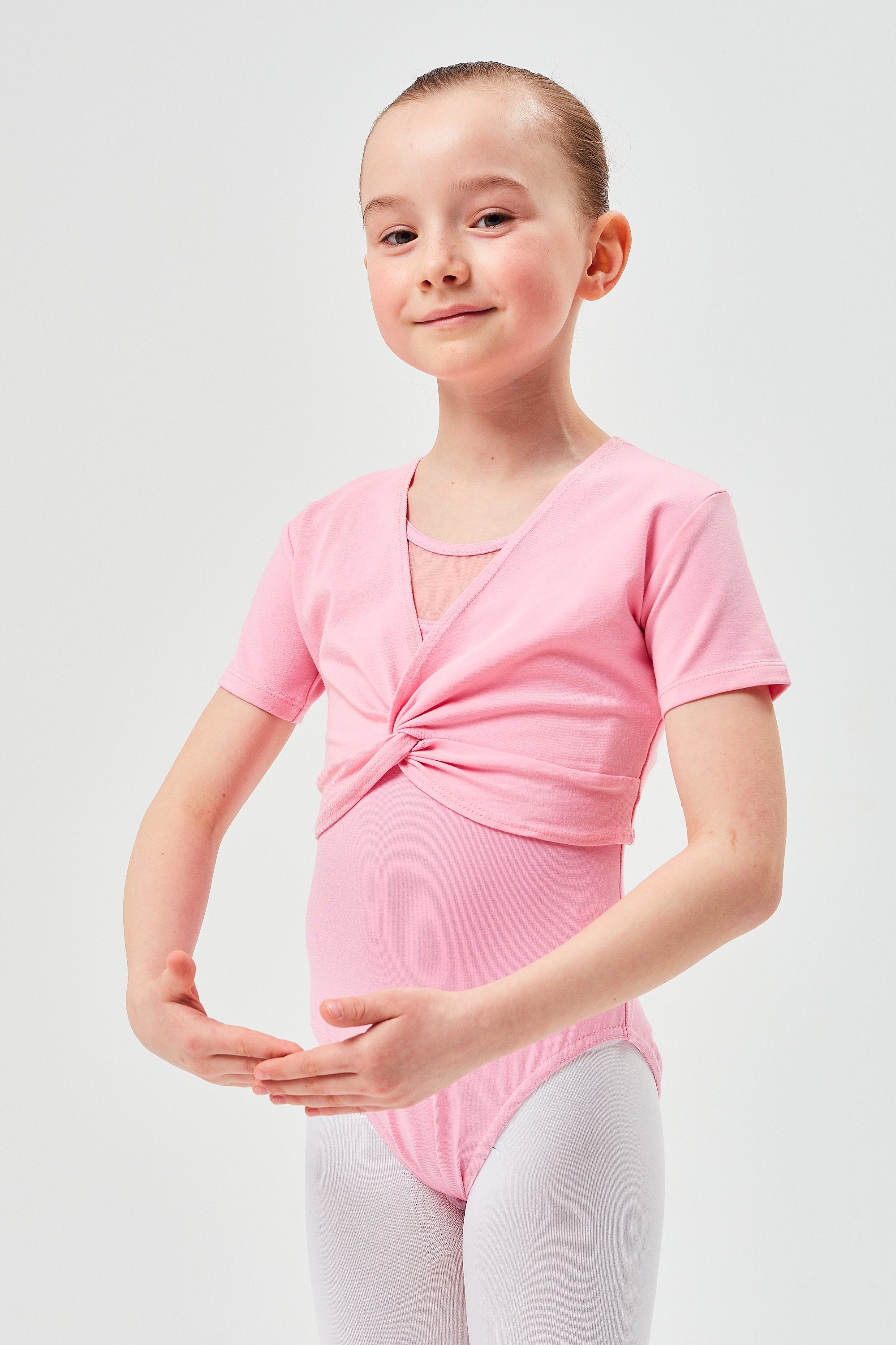 Crop-Top Kurzarm Ballett Top Madita für Mädchen
