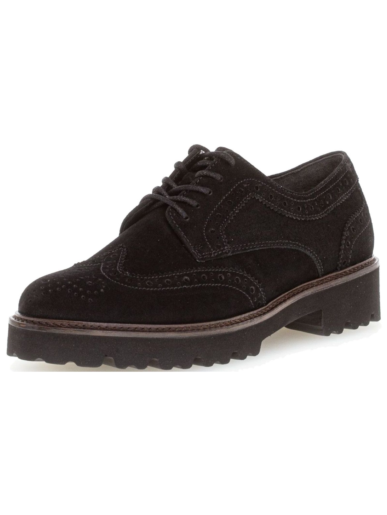 Gabor Gabor Halbschuhe Veloursleder Schnürschuh