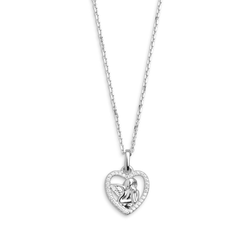 XENOX Kette mit Anhänger XENOX Halskette Damen "Symbolic Power" Silber Anhänger Herz