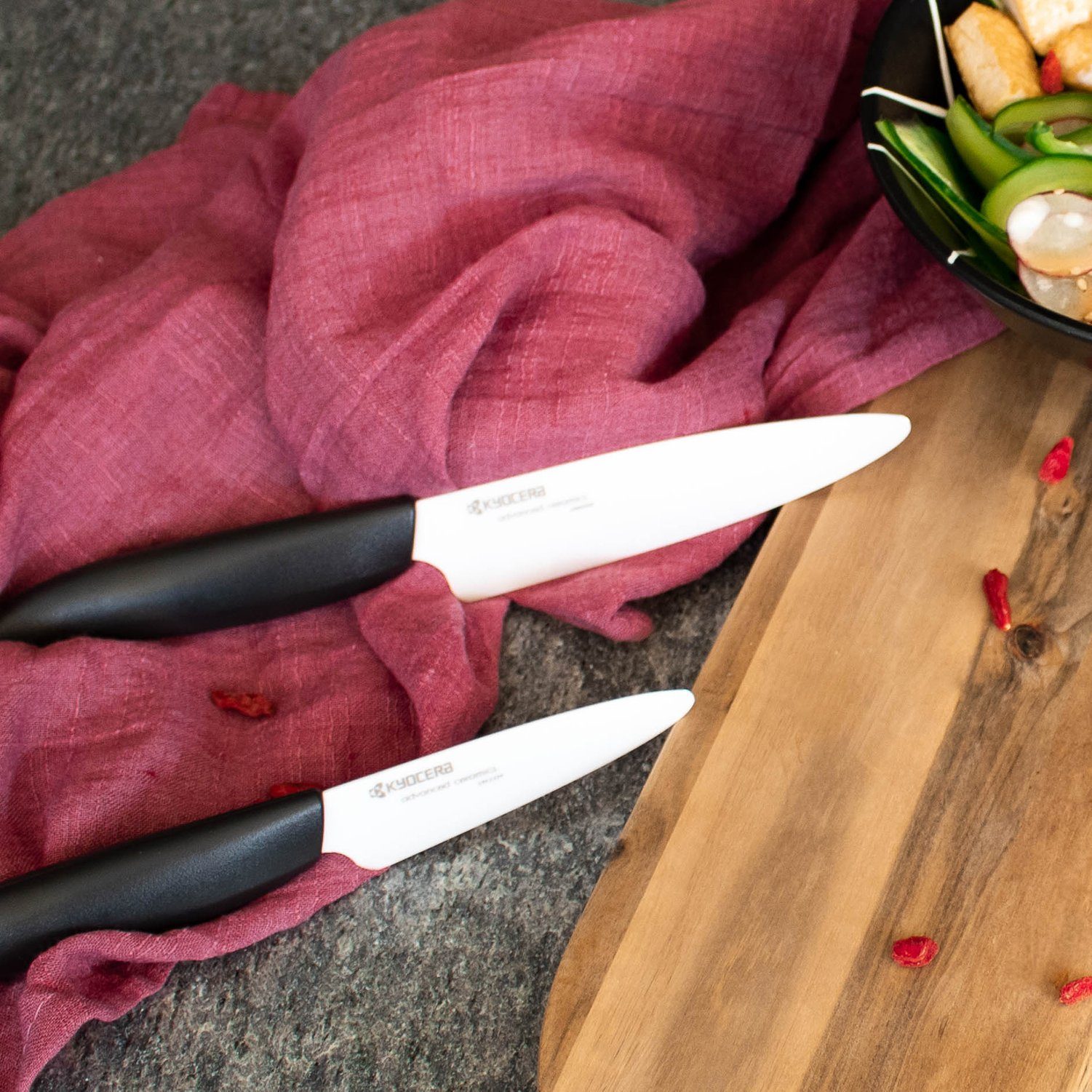 KYOCERA Allzweckmesser GEN NATURE, für Obst und Gemüse, Klingenlänge: 11 cm