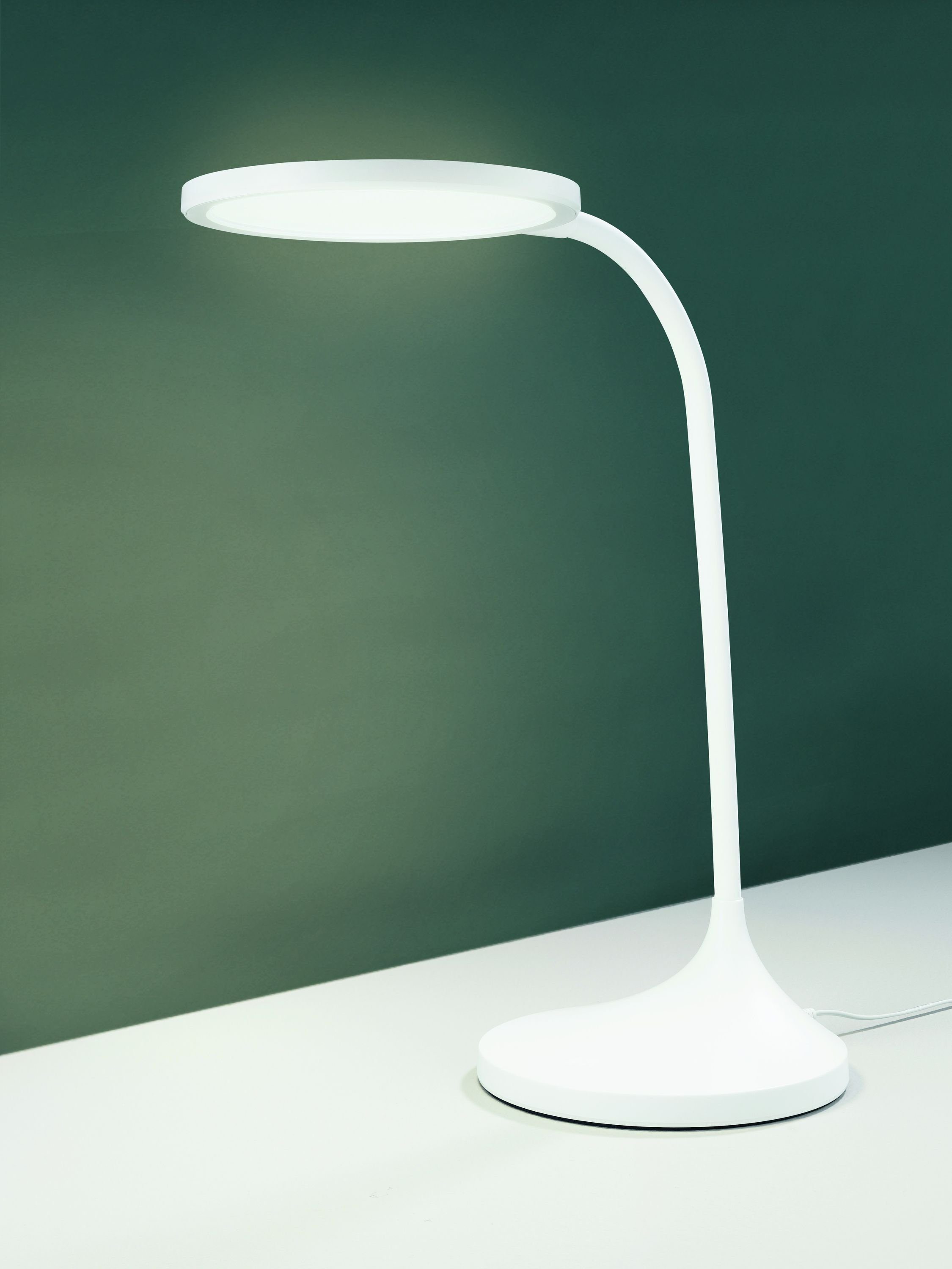 casa NOVA Tischleuchte casa NOVA Schreibtischleuchte BRIGHT BHT 16x60x16 cm weiß, Neutralweiß