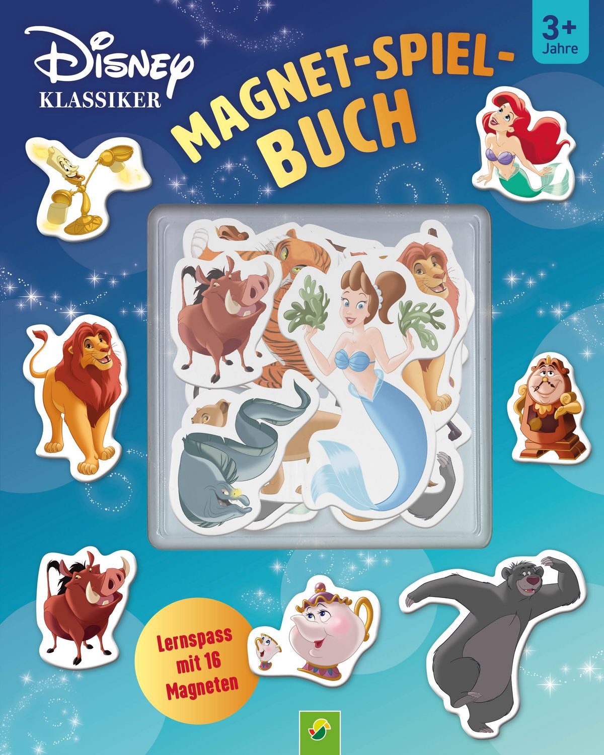 Kinderbuch Disney Klassiker Magnet-Spiel-Buch Kreativer Lernspaß mit 16 Magneten Schwager & Steinlein Verlag