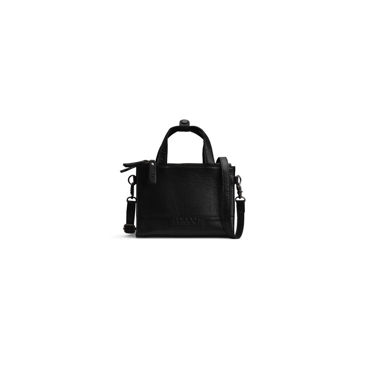 muud Handtasche Lederorganizer Dac Projekttasche Black