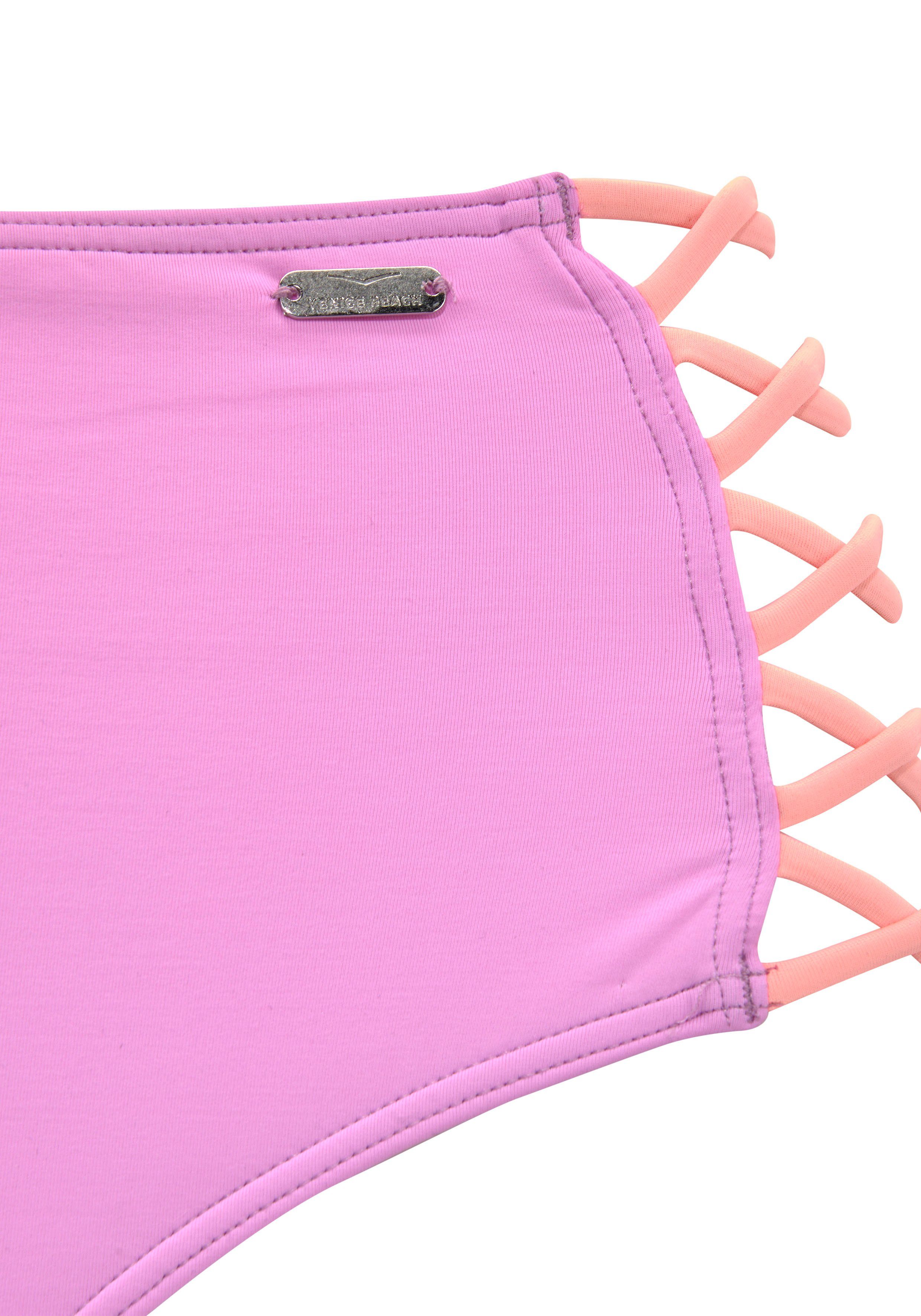 Venice Beach Highwaist-Bikini-Hose Anna mit seitlich gekreuzten Bändern