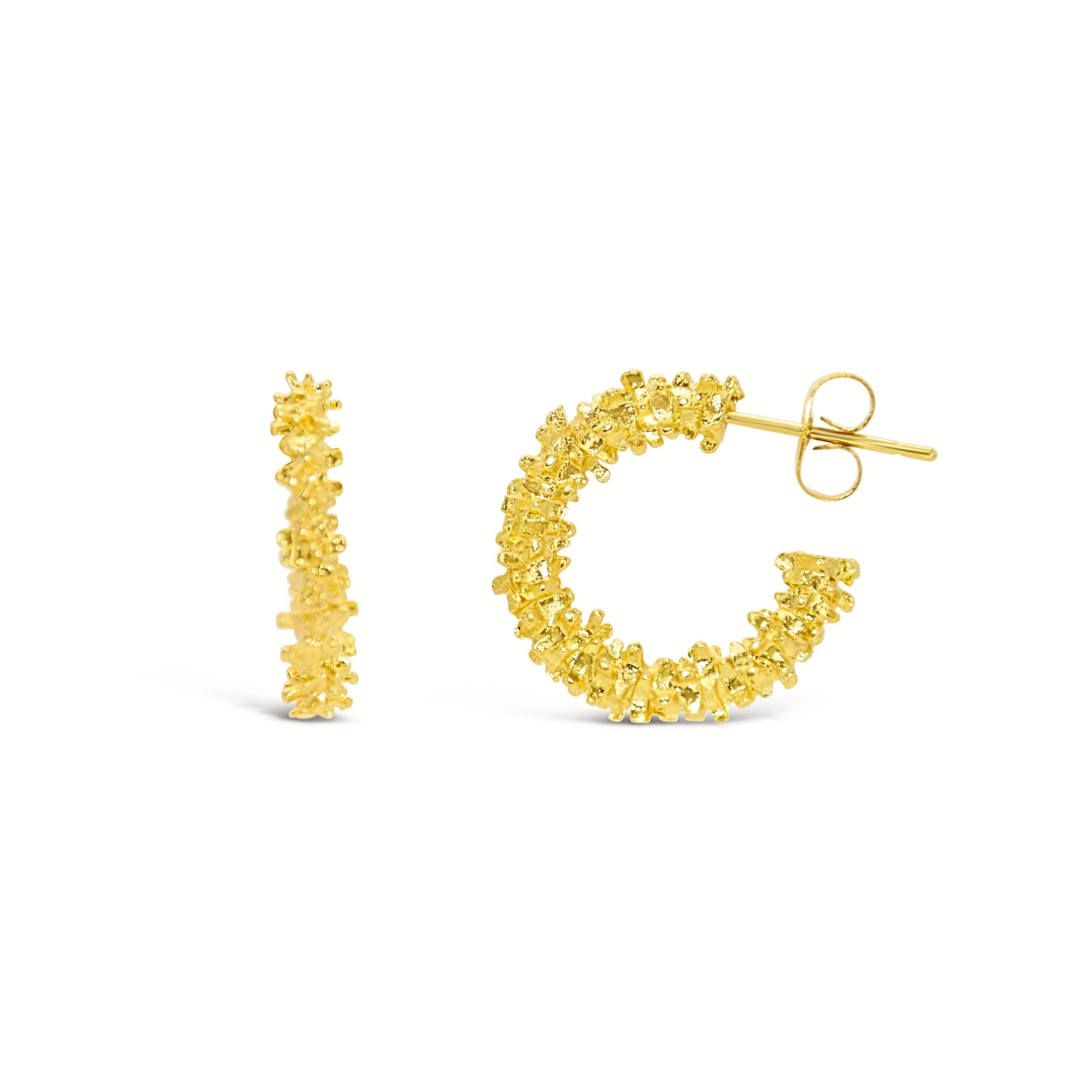 Ars-Argenti Paar Creolen Sexy Creolen Ohrringe - 18K doppelt vergoldet inkl. Geschenkbox (inkl. Schmuckbox), Damen Ohrringe, Hypoallergen, Wasserfest, Nickelfrei