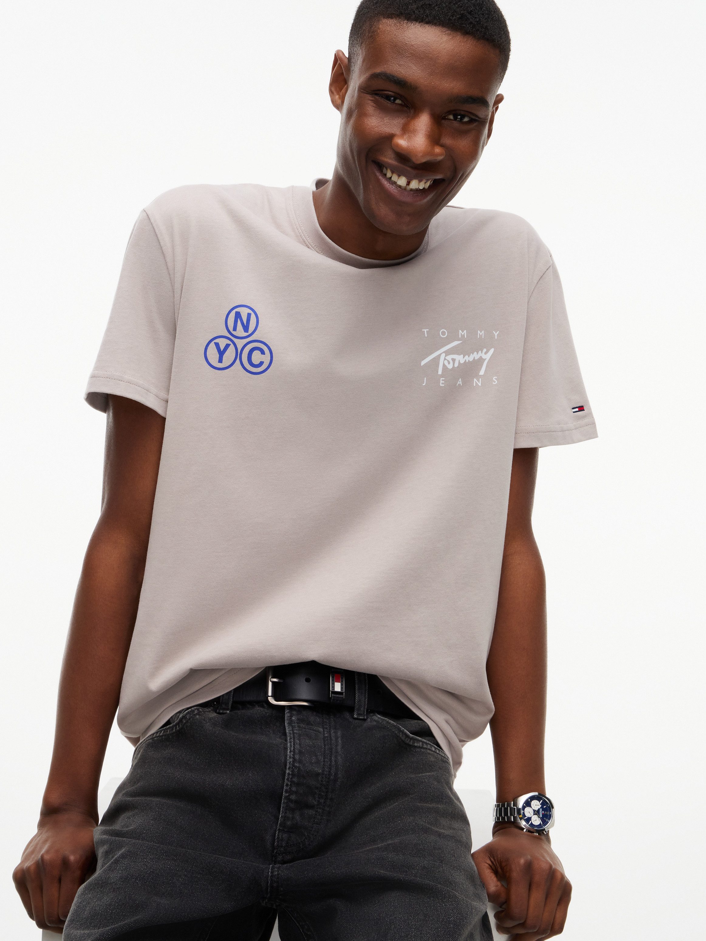Tommy Jeans T-Shirt REGULAR SIGNATURE PLAY TEE Regular fit mit Print
