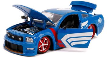 JADA Modellauto Modellauto Marvel Captain America mit Figur 1:24 253225007