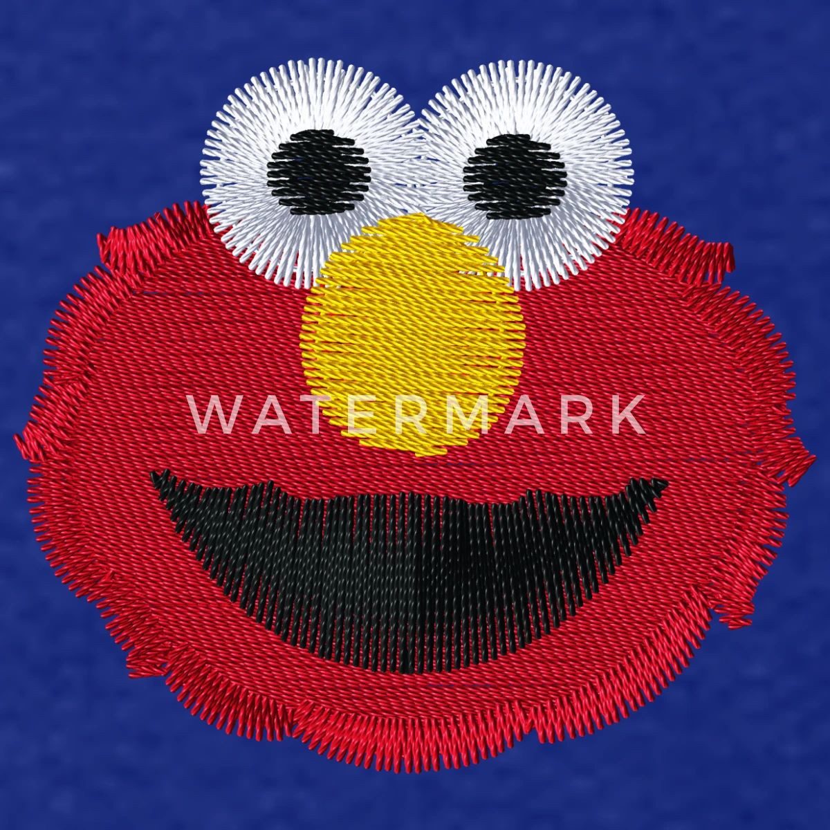 Spreadshirt Sweatshirt Sesamstraße Elmo Gesicht Stick Kinder Premium Pullover (1-tlg)