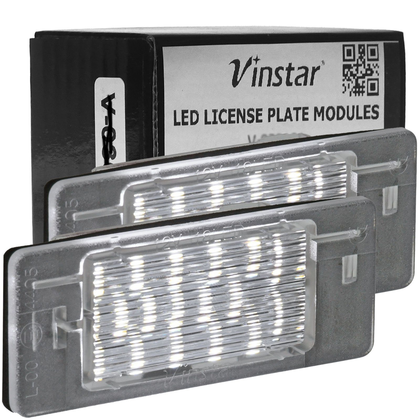 Vinstar KFZ-Ersatzleuchte LED Kennzeichenbeleuchtung Caravan für OPEL OPEL, E-geprüft kompatibel mit: C Vectra 2002-2008