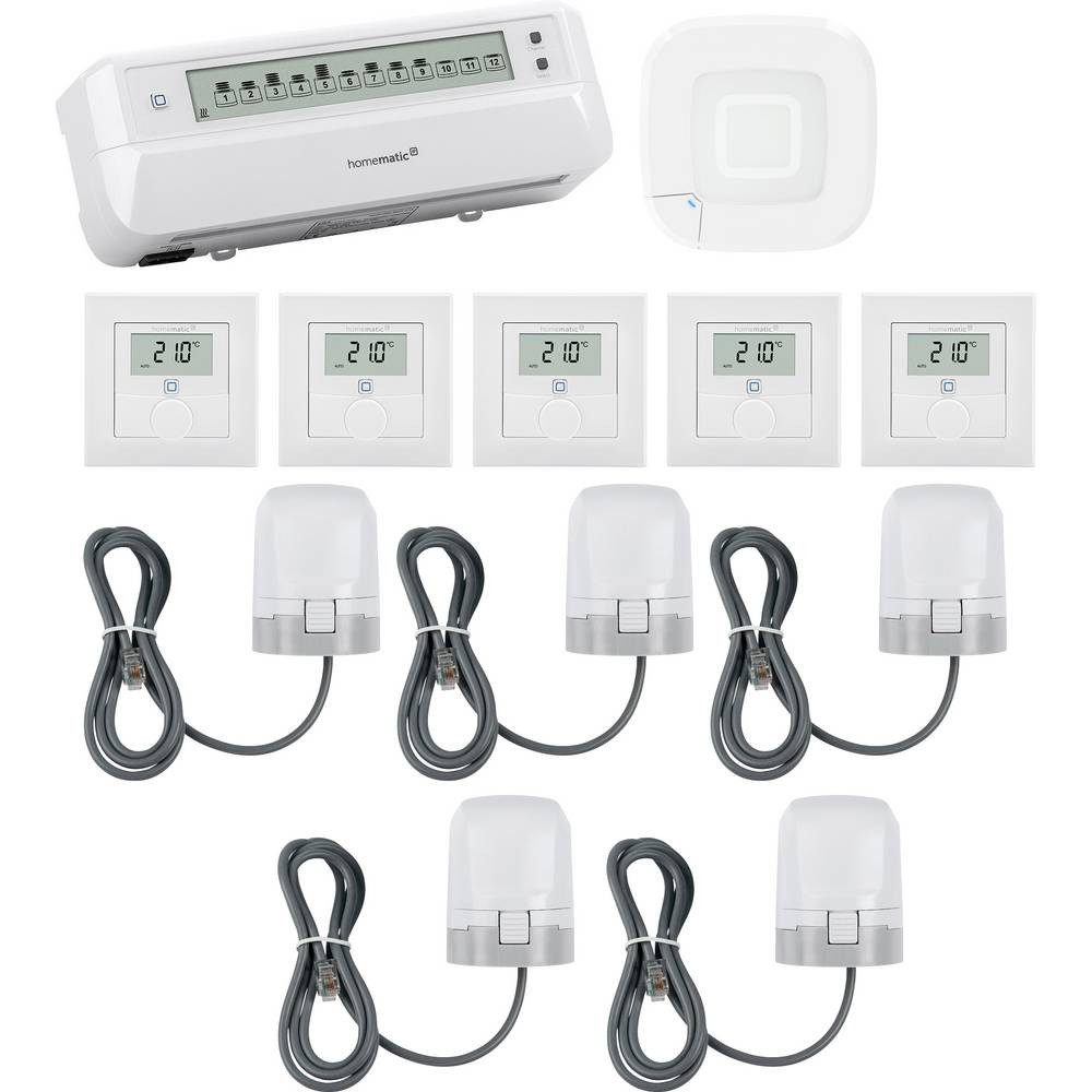 Homematic IP 161314A0+153621A0+5x153309A0+5x156669A0 Smart-Home Starter-Set
