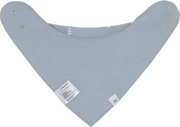 LÄSSIG Dreieckstuch Interlock Bandana, blue/milk, (2-St), für Babys; enthält Bio-Baumwolle