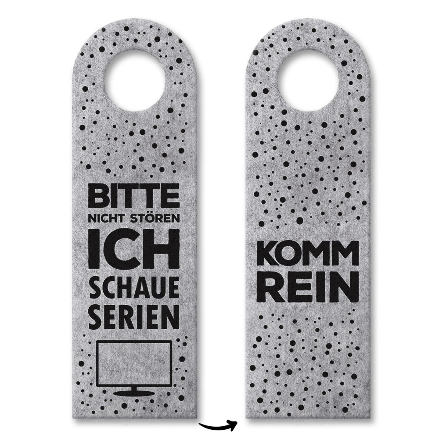 Dekohänger 10x Bitte nicht stören ich schaue Serien Türhänger Türanhänger