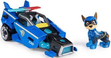 Spin Master Spielzeug-Auto Paw Patrol - Movie II - Basic Themed Vehicles Chase, Polizeiauto mit Welpenfigur, Licht- und Soundeffekt