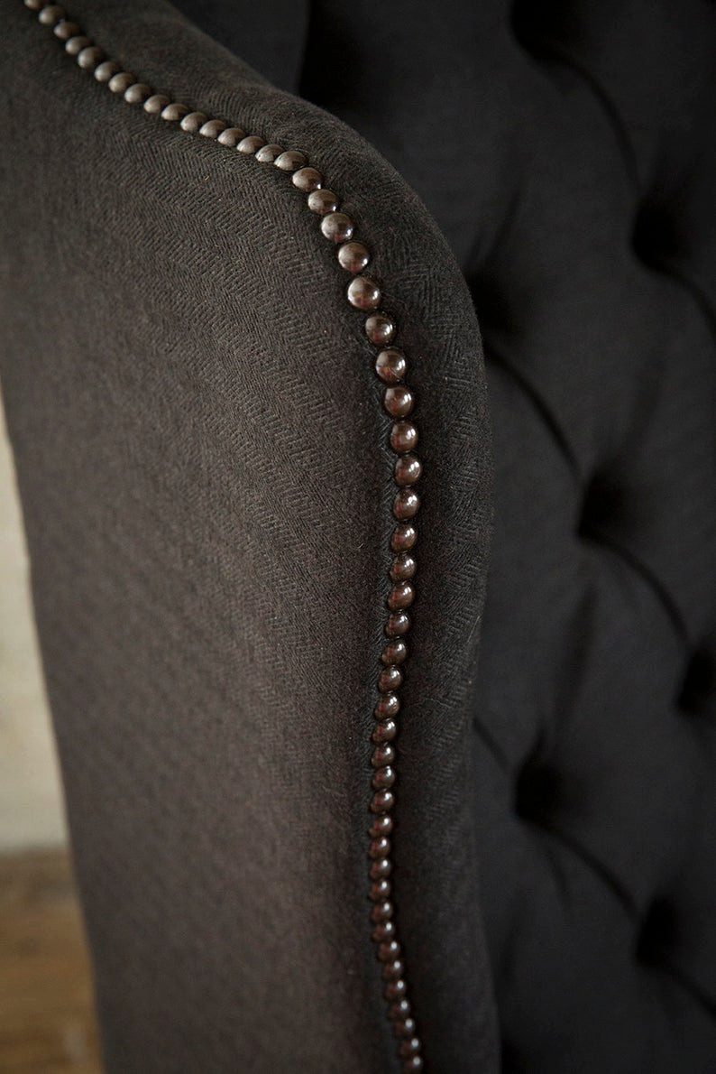 Xlmoebel Ohrensessel Chesterfield Ohrensessel aus hochwertigem Stoff im klassischen Design (Ohrensessel (1 Setzer), Hergestellt in Europa