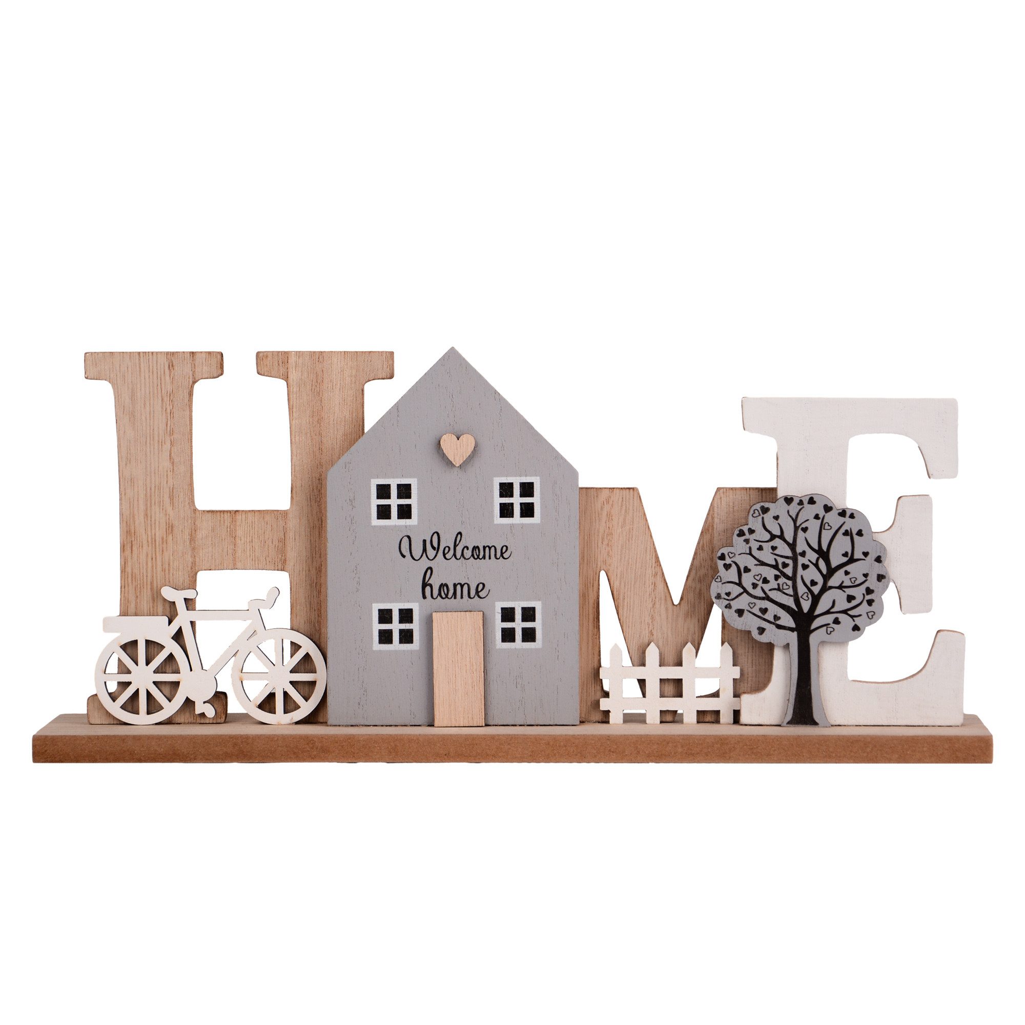 UNUS HOME Dekofigur Holzaufsteller Dekoartikel (natur) günstig online kaufen