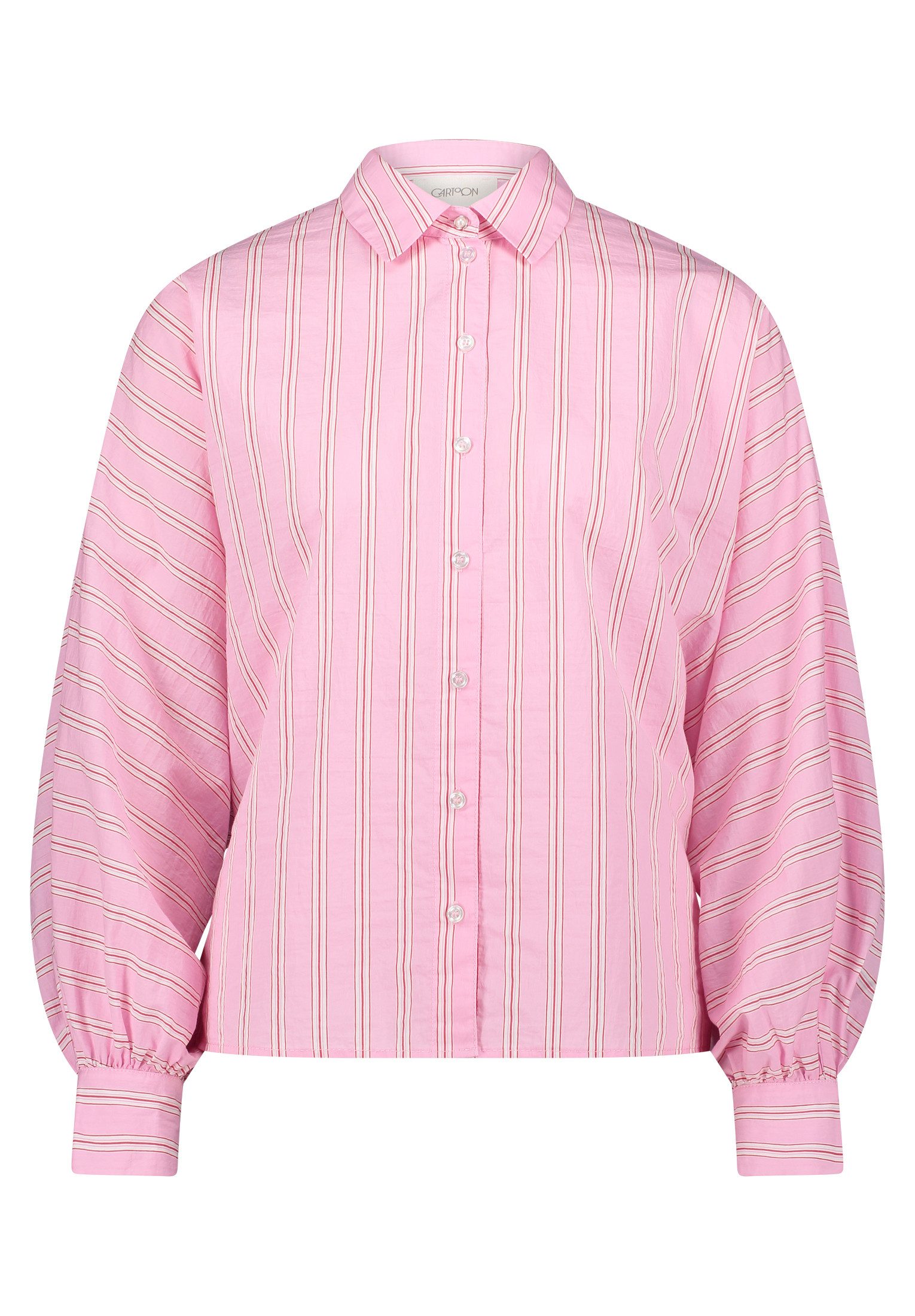 Cartoon Schlupfbluse Damen mit Streifen