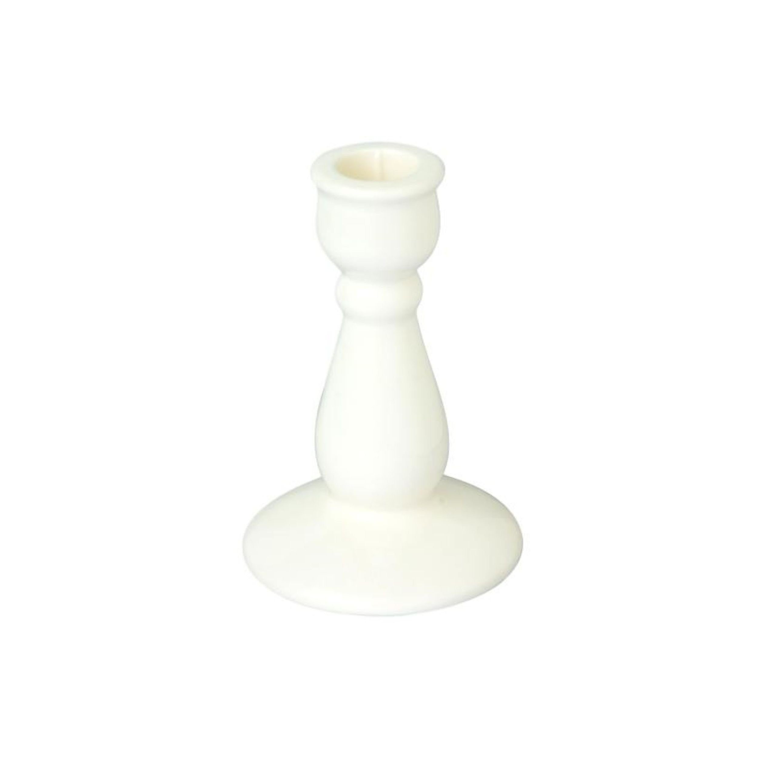 Weiß Kerzenständer Ostern aus IHR Konfirmation für Tischdeko Kerzenhalter Kommunion Kerze Stabkerzen 13cm Keramik Deko Taufe