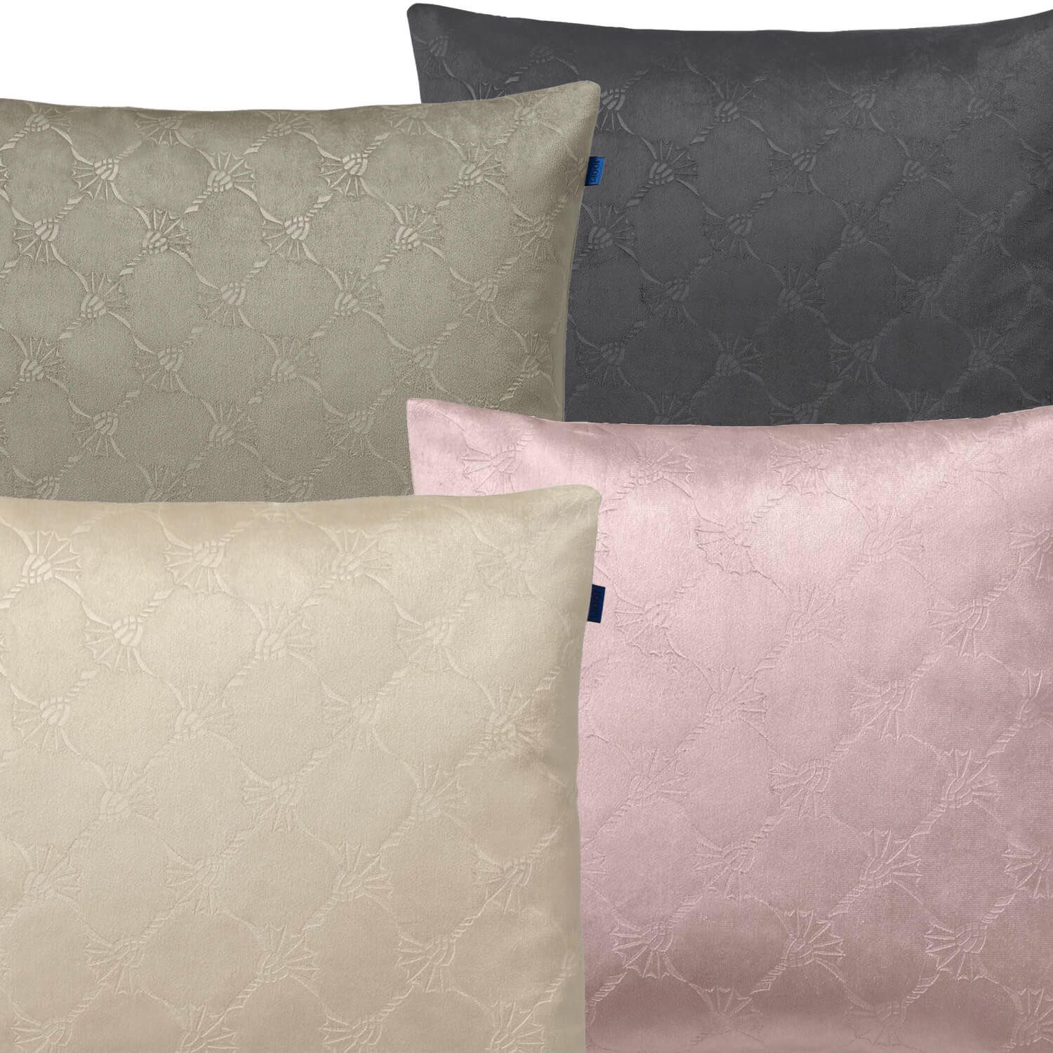 JOOP! Dekokissen Kissenhülle Emboss 70291, Kornblumenmuster