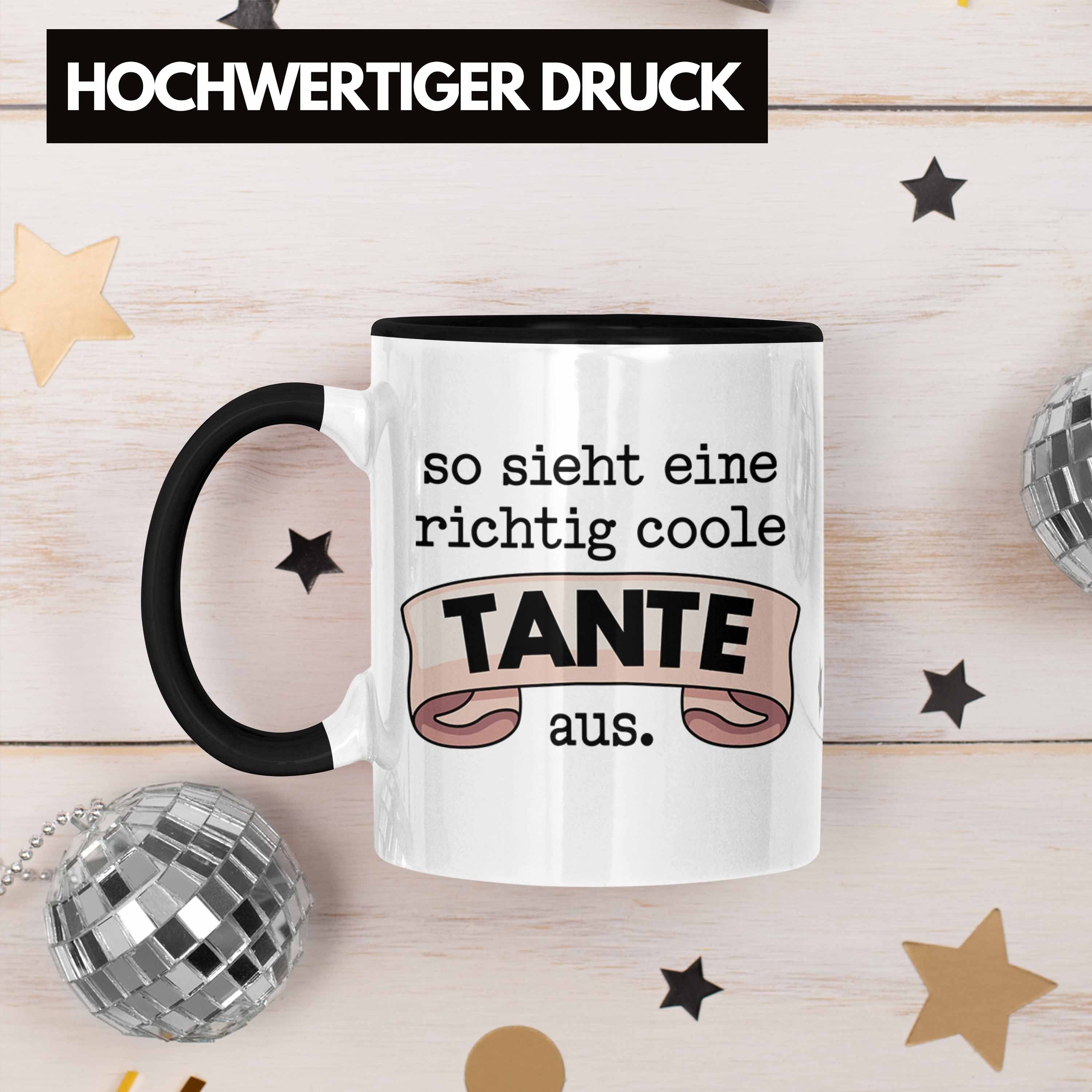 Tante Tasse Beste Coole für mit Spruch Kaffeetasse Trendation Trendation - Schwarz Tasse Tante Geschenk