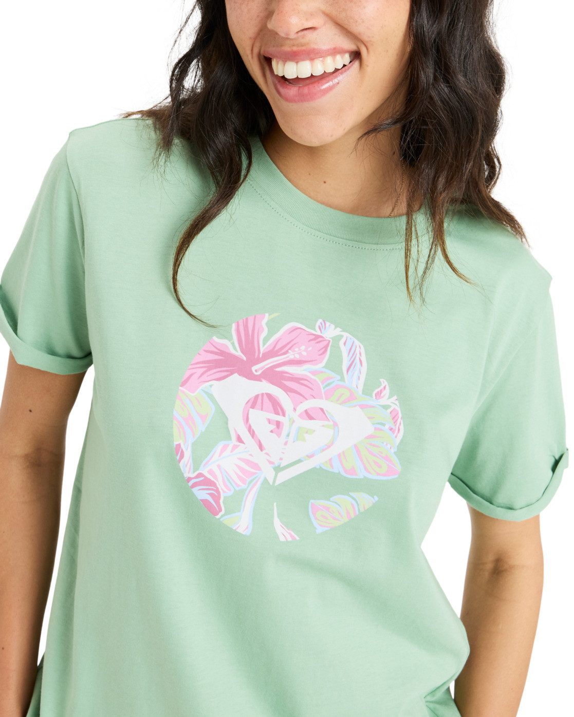Roxy Shirttop Oceanregular Round Hibiscus