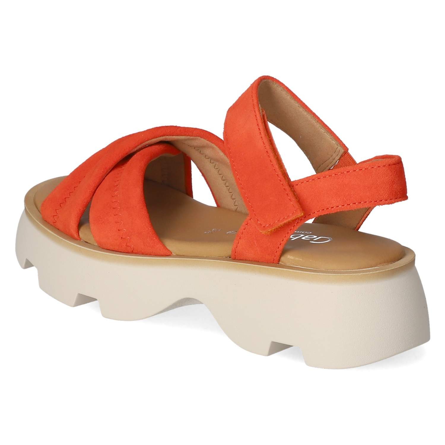Gabor Gabor 62.853.23 Damen Rauleder orange Sandalette