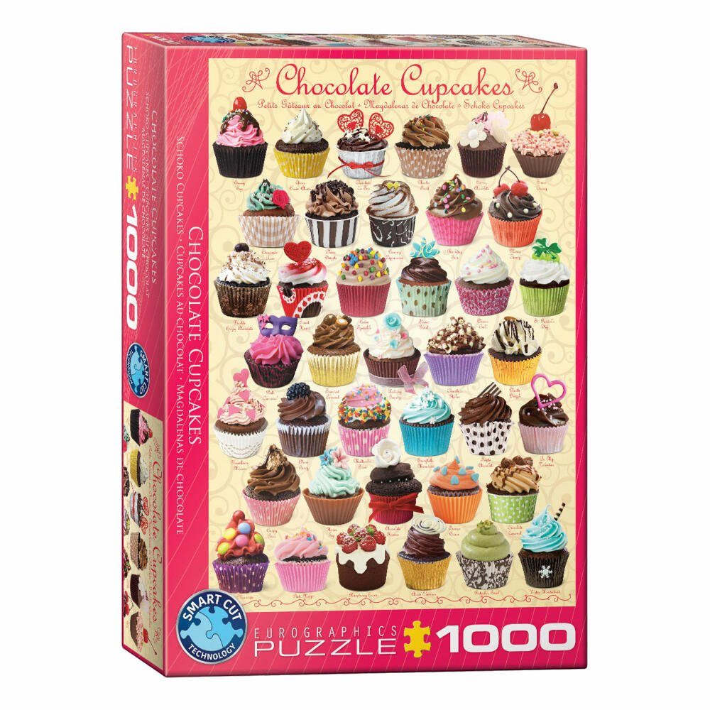 Cupcakes, Puzzleteile Puzzle EUROGRAPHICS Schokoladen 1000